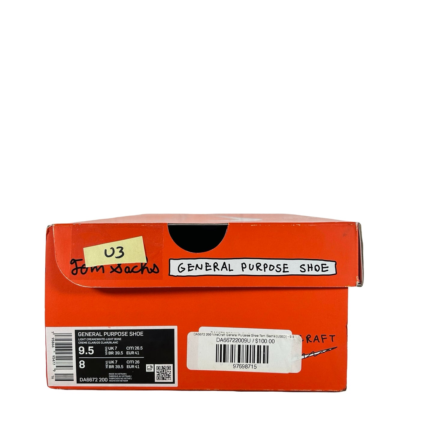 DA6672 200 NikeCraft General Purpose Shoe Tom Sachs [USED] - 9.5 W (Used3)