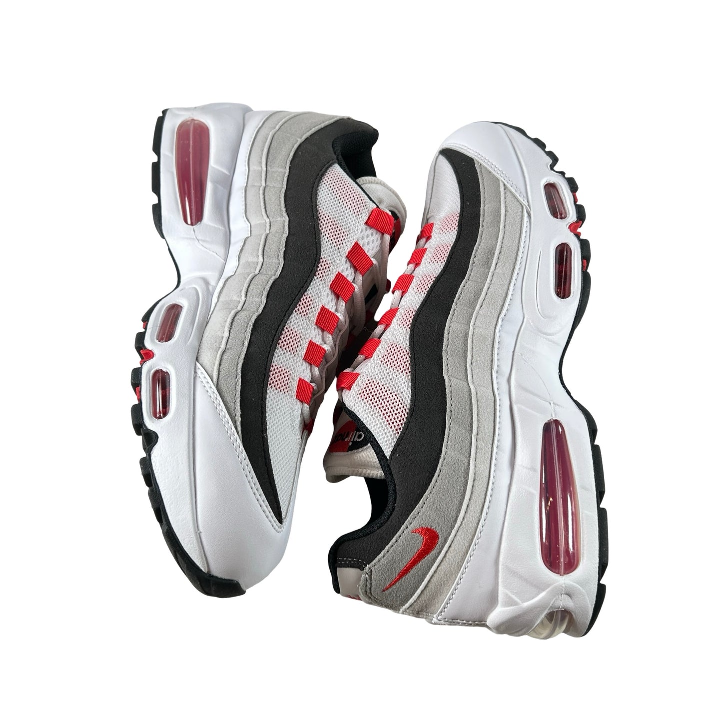 IB7862 100 Nike Air Max 95 OG Big Bubble Comet Red [USED] - 9 M (Used) (No Box)