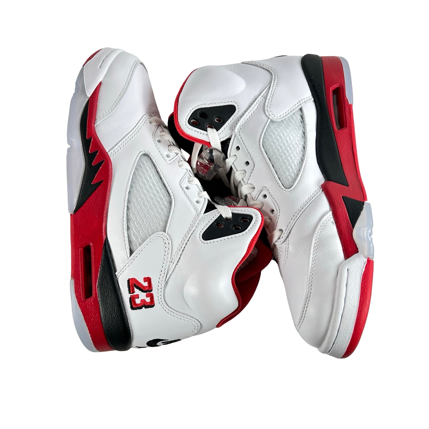HQ7978 101 Jordan 5 Retro Fire Red Black Tongue (2025) [USED] - 7.5 M (Used)