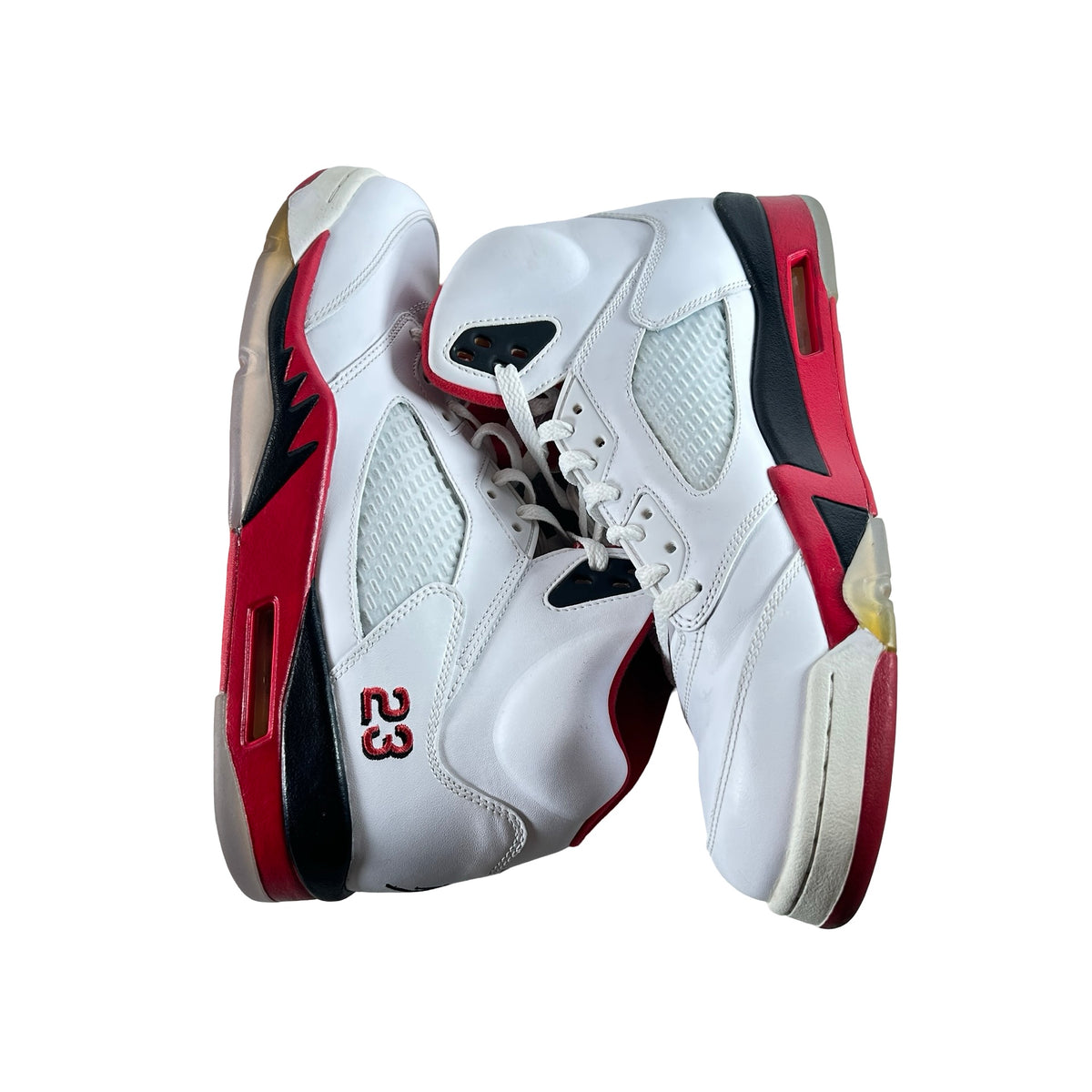 136027 120 Jordan 5 Retro Fire Red Black Tongue (2013) [USED] - 10.5 M (Used) (No Box)