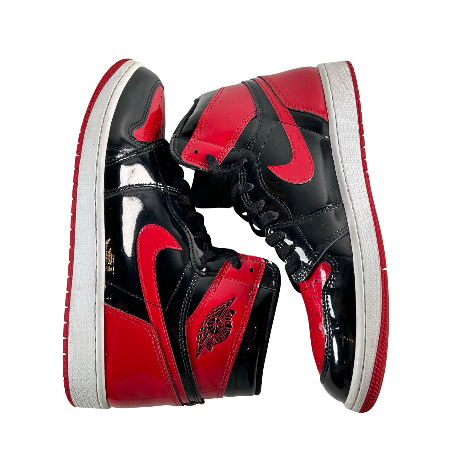 555088 063 Jordan 1 Retro High OG Patent Bred [USED] - 12 M (Used3) (No Box3)