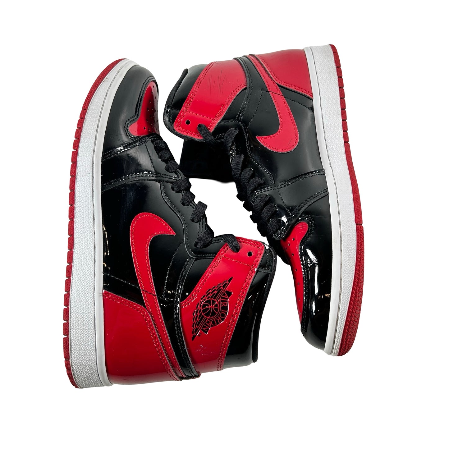 555088 063 Jordan 1 Retro High OG Patent Bred [USED] - 9 M (Used3) (No Box3)
