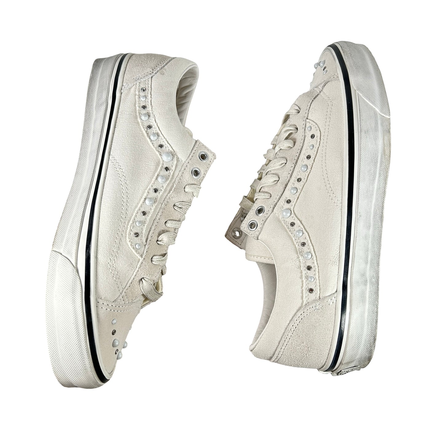 VN000E8VCCZ Vans OTW Old Skool 36 Pearlized Pack Marshmallow [USED] - 10 M (Used)