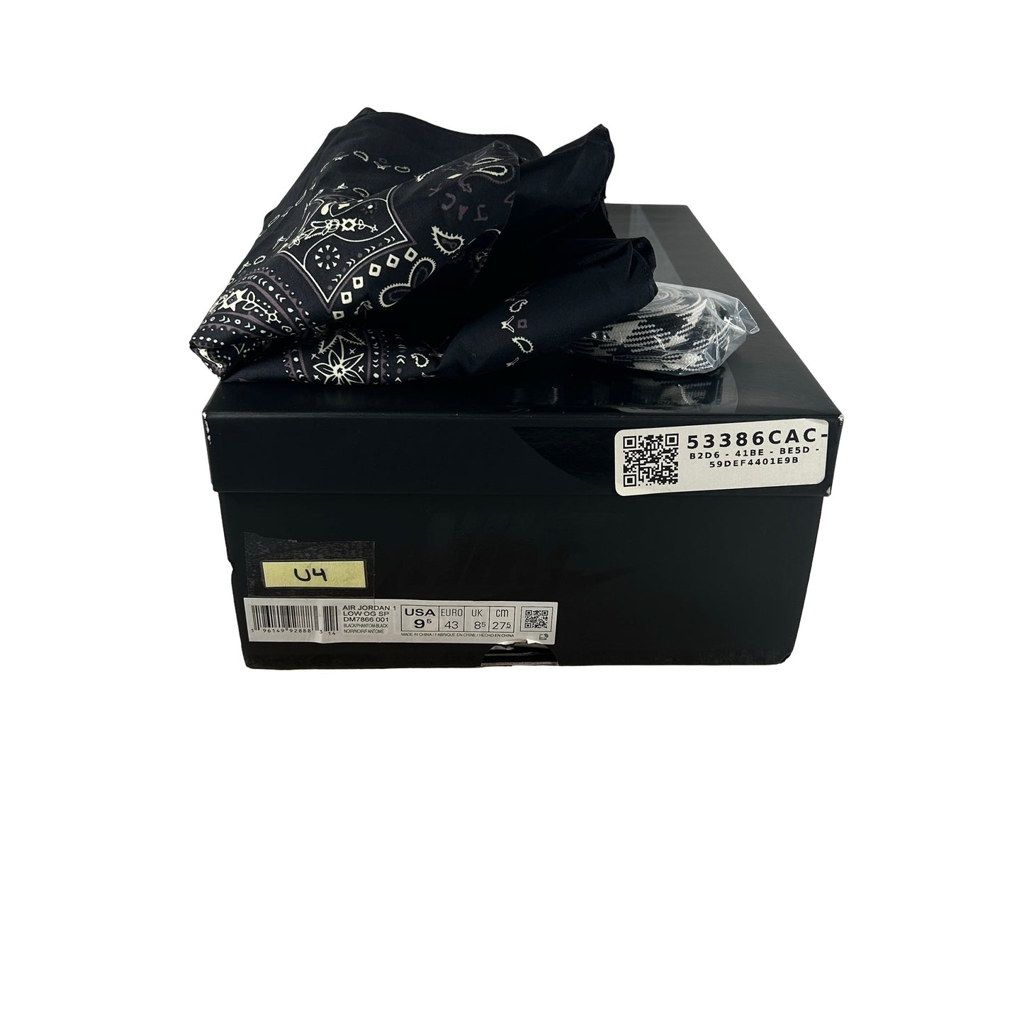 DM7866 001 Jordan 1 Retro Low OG Travis Scott Black Phantom [USED] - 9.5 M (Used4)