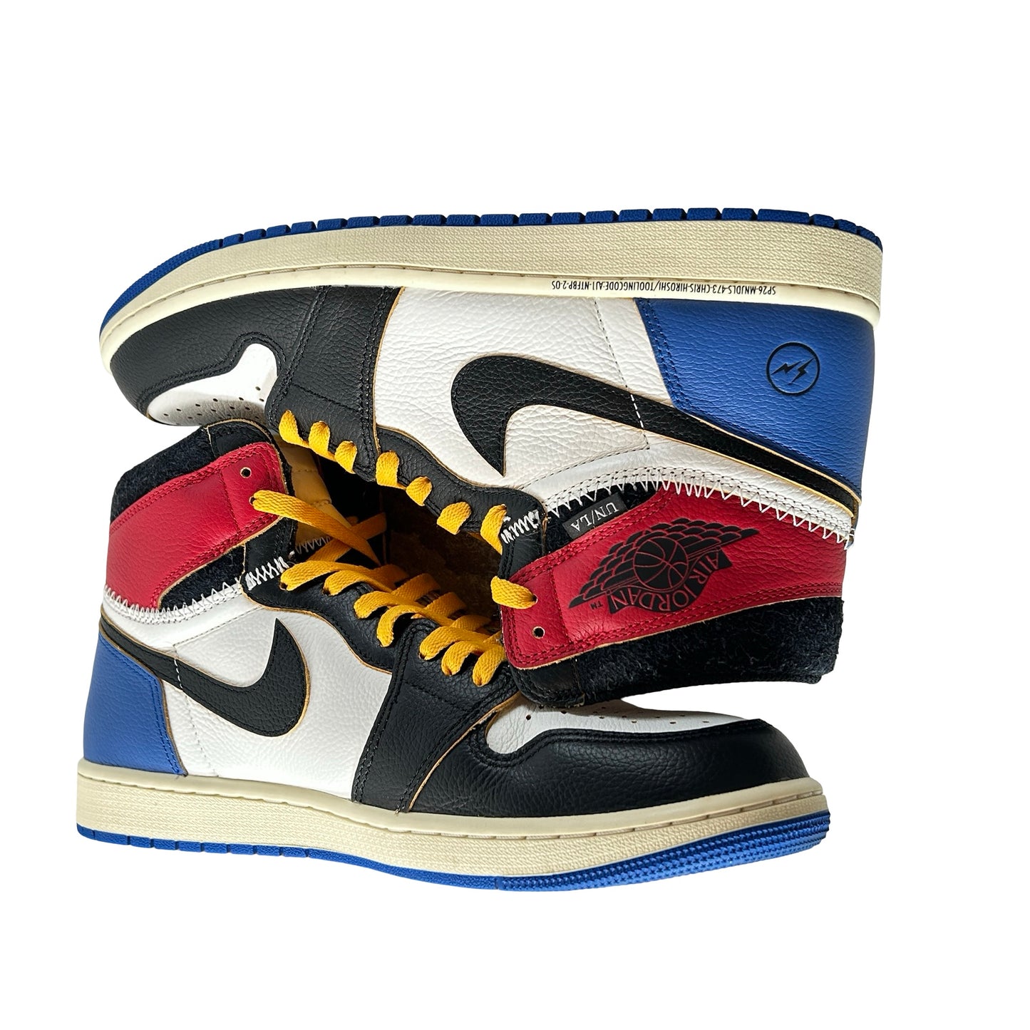 IO7847 002 Jordan 1 Retro High OG SP Fragment x Union LA Varsity Red Sport Royal [USED] - 12 M (Used3)