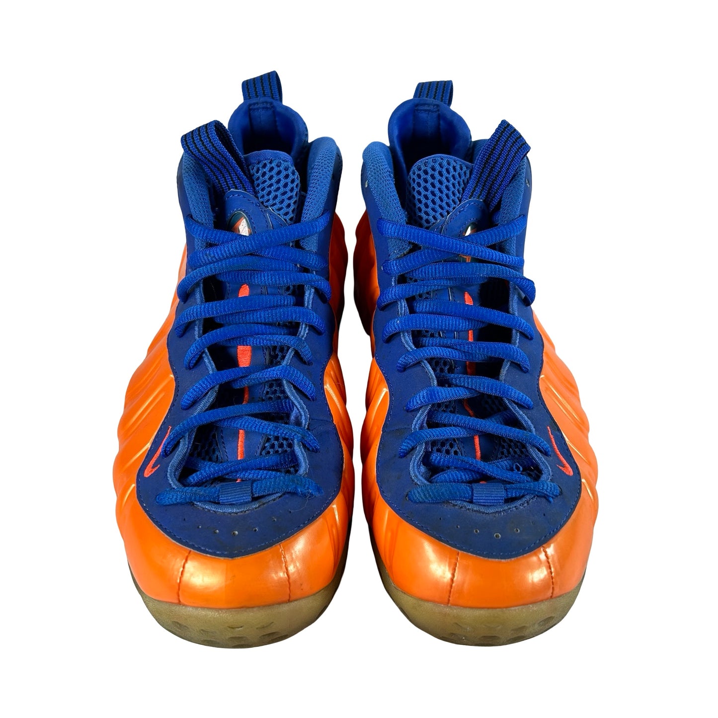 314896 801 Nike Air Foamposite One Knicks [USED] - 9.5 M (Used) (No Box)