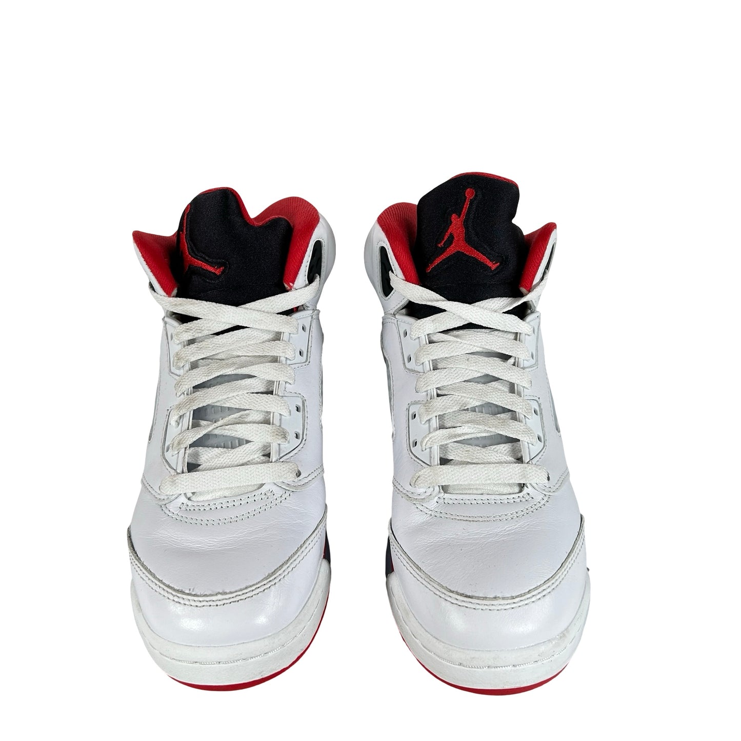HQ7980 101 Jordan 5 Retro Fire Red Black Tongue (2025) (GS) [USED] - 7 Y (Used) (No Box)