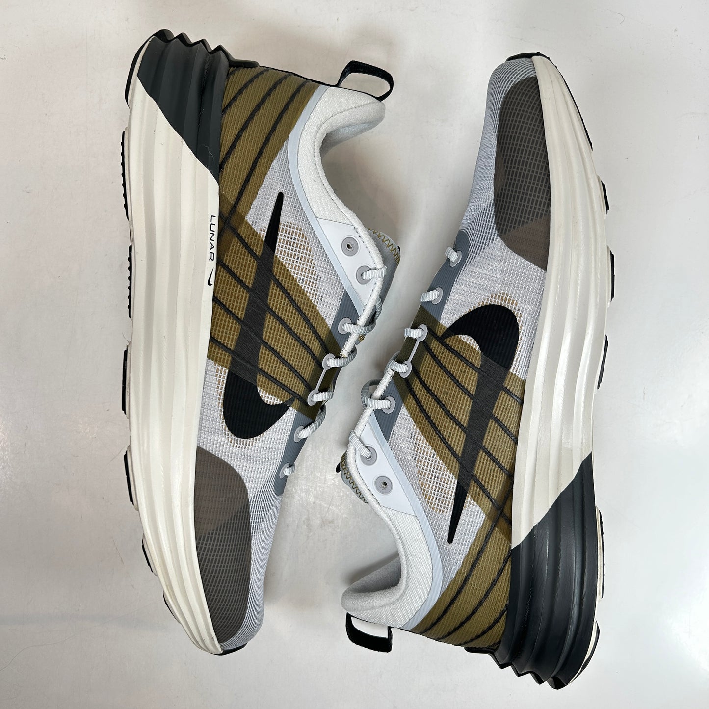 DV2440 001 Nike Lunar Roam Platinum Tint Desert Moss [USED] - 12 M (Used)
