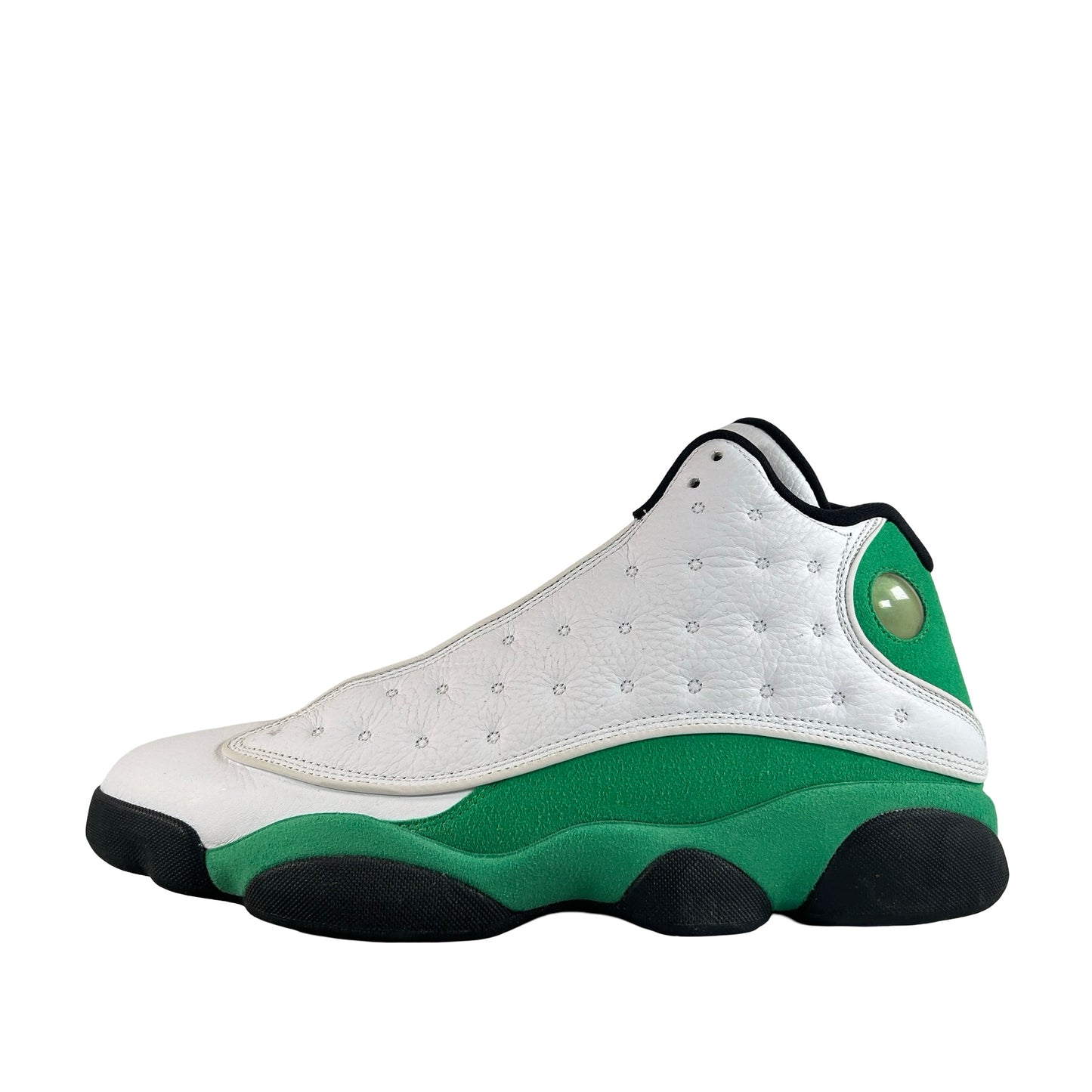 DB6537 113 Jordan 13 Retro White Lucky Green [USED] - 12 M (Used2)