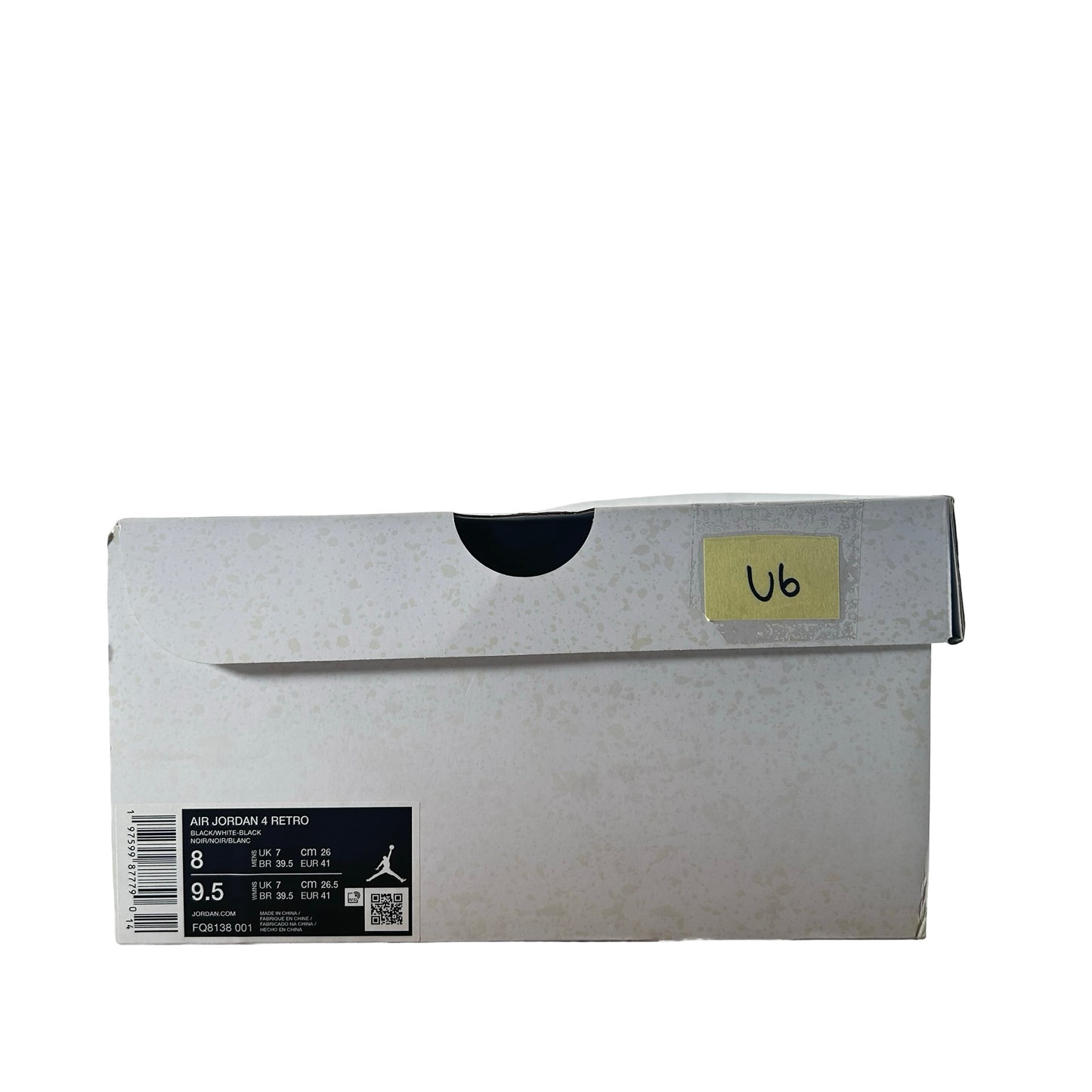 FQ8138 001 Jordan 4 Retro White Thunder [USED] - 8 M (Used6)