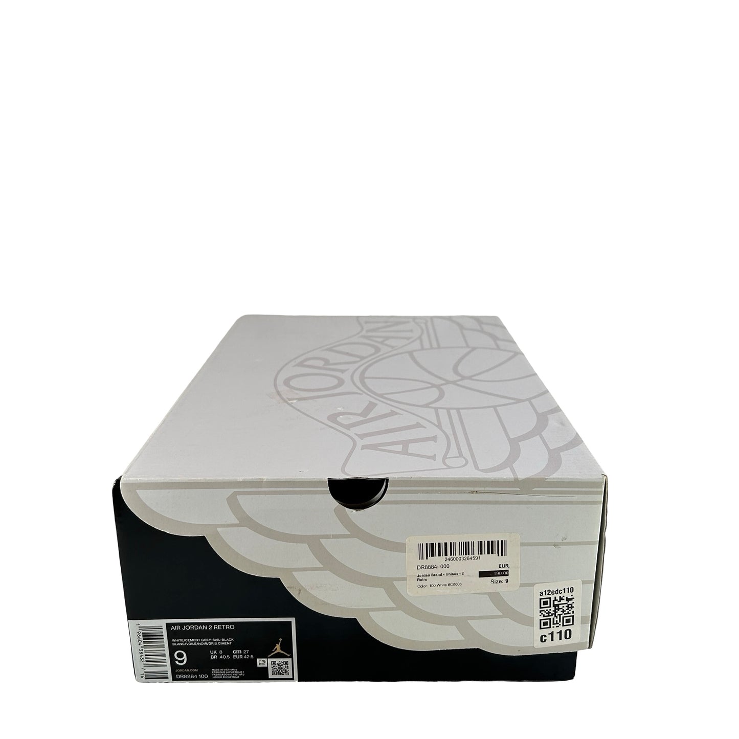 DR8884 100 Jordan 2 Retro Cement Grey [USED] - 9 M (Used)