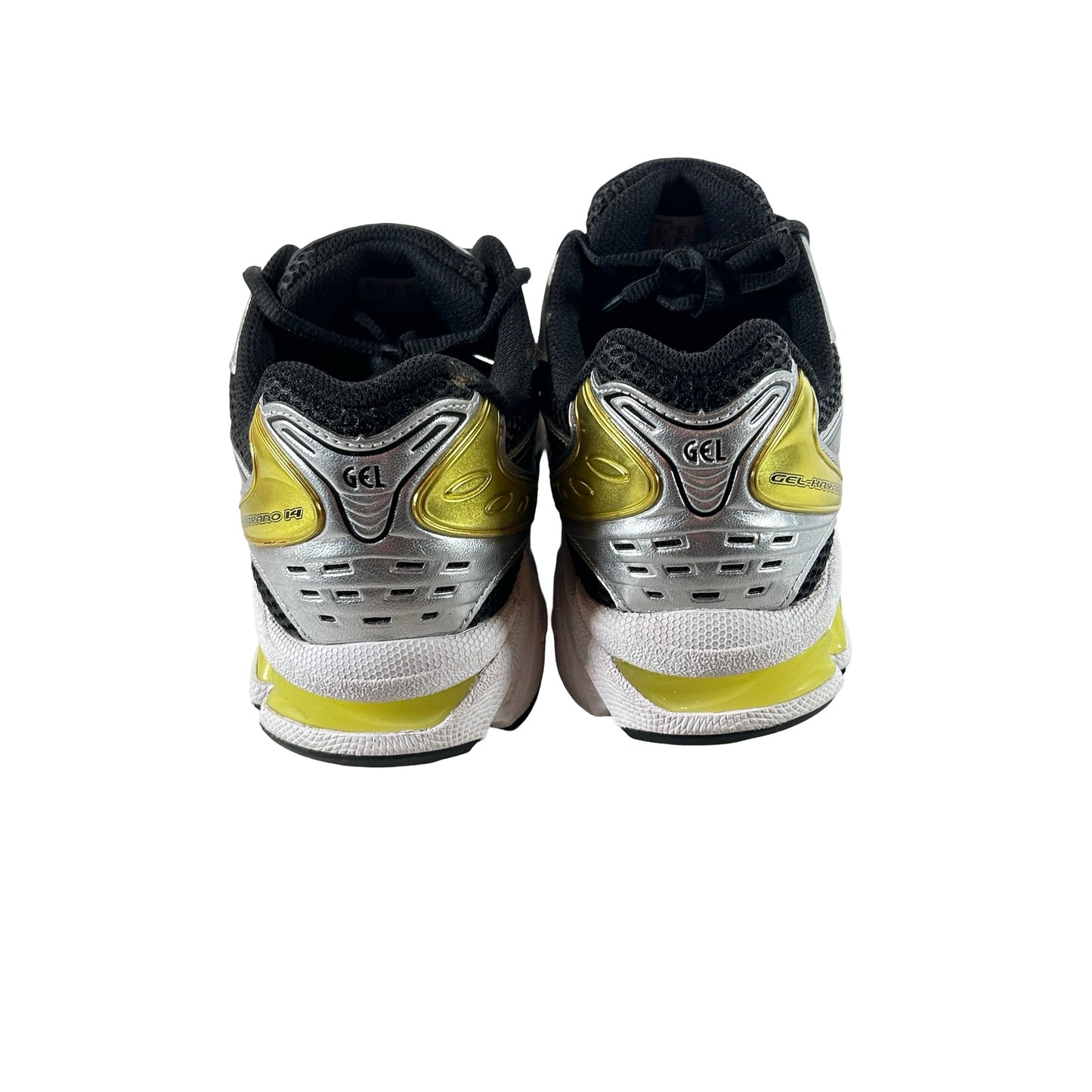 1203A537 001 ASICS Gel-Kayano 14 Black Lemon Spark [USED] - 8.5 M (Used)