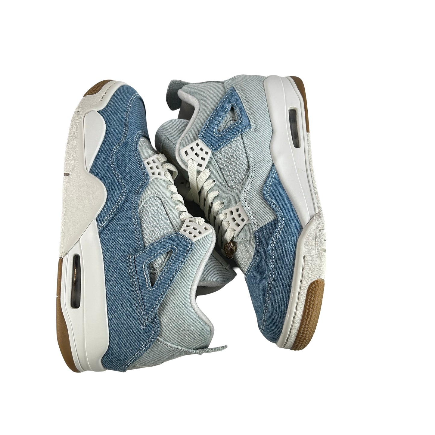 IB6716 100 Jordan 4 Retro TEX Denim Worn Blue (Women's) [USED] - 11 W (VNDS)
