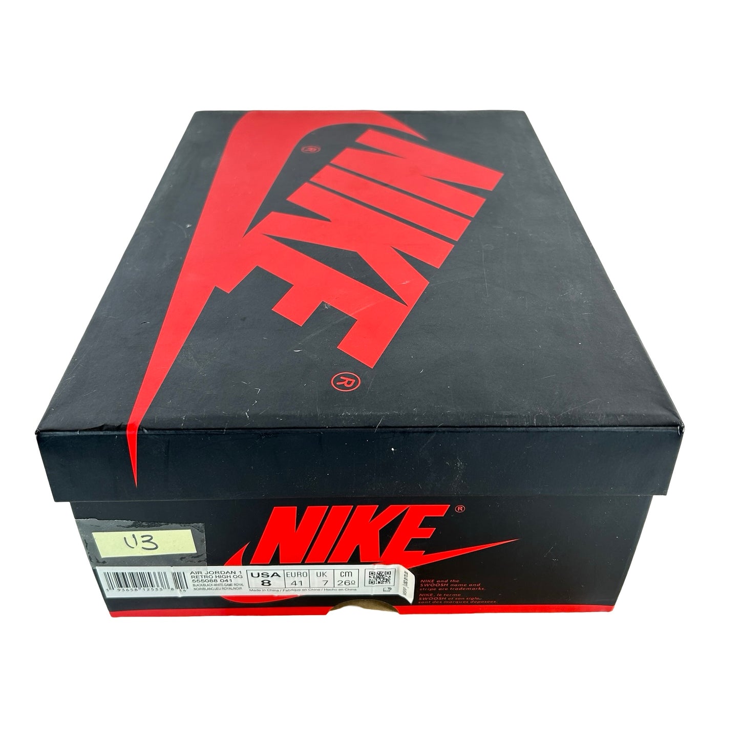 555088 041 Jordan 1 Royal Toe [USED] - 8 M (Used3)