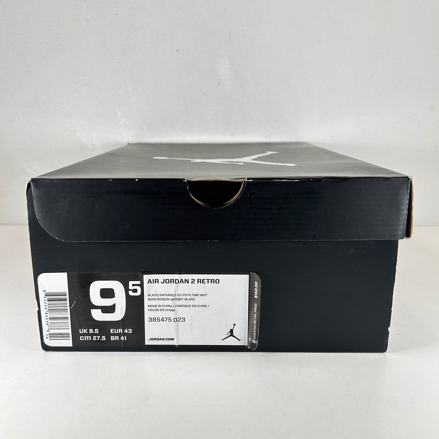 385475 023 Jordan 2 Retro Infrared Cement [USED] - 9.5 M (Used)