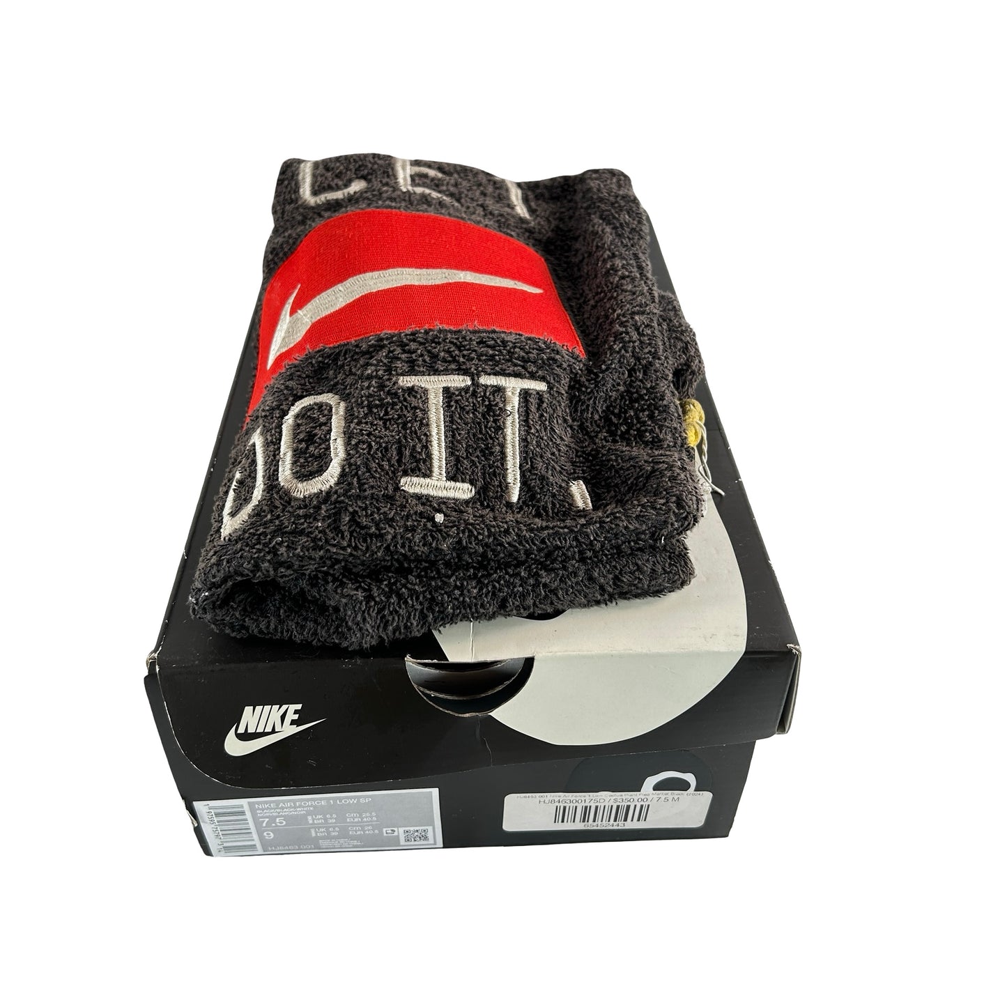 HJ8463 001 Nike Air Force 1 Low Cactus Plant Flea Market Black (2024) [USED] - 7.5 M (Used)