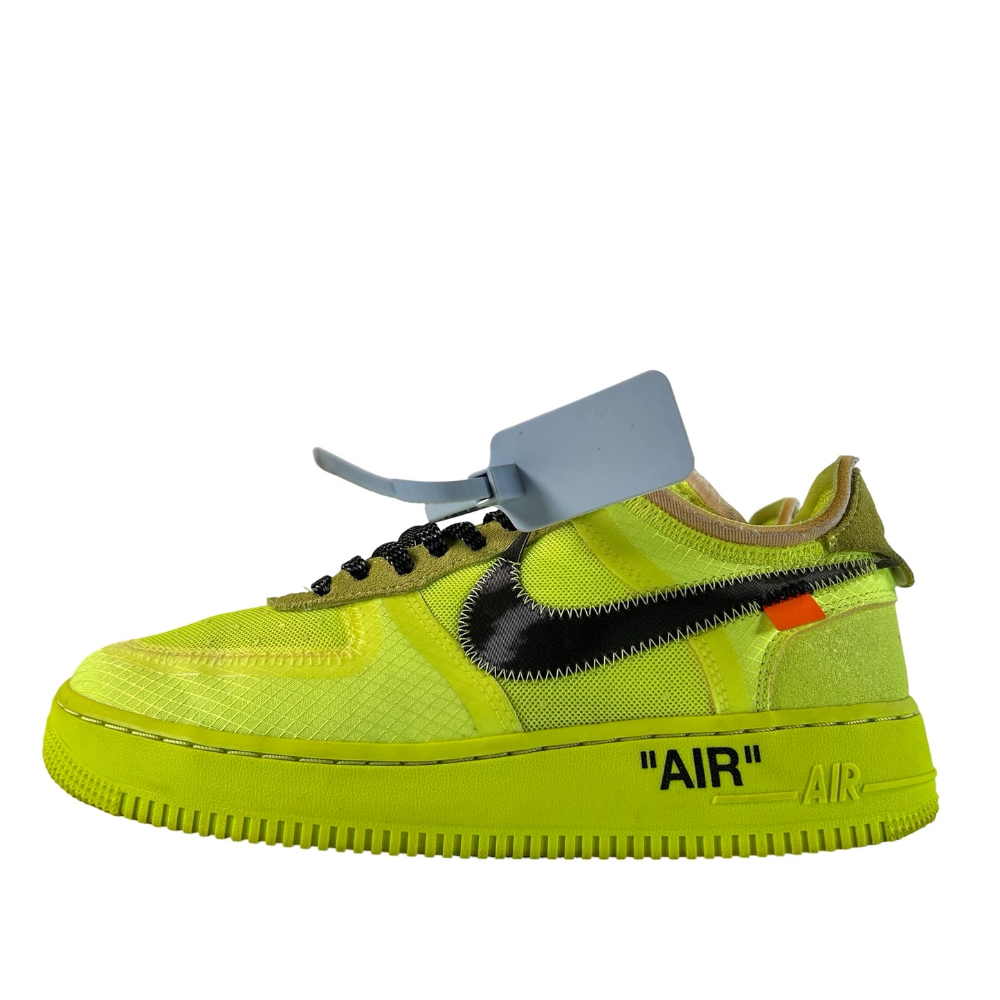 AO4606 700 Nike Air Force 1 Low Off-White Volt [USED] - 7 M (Used)