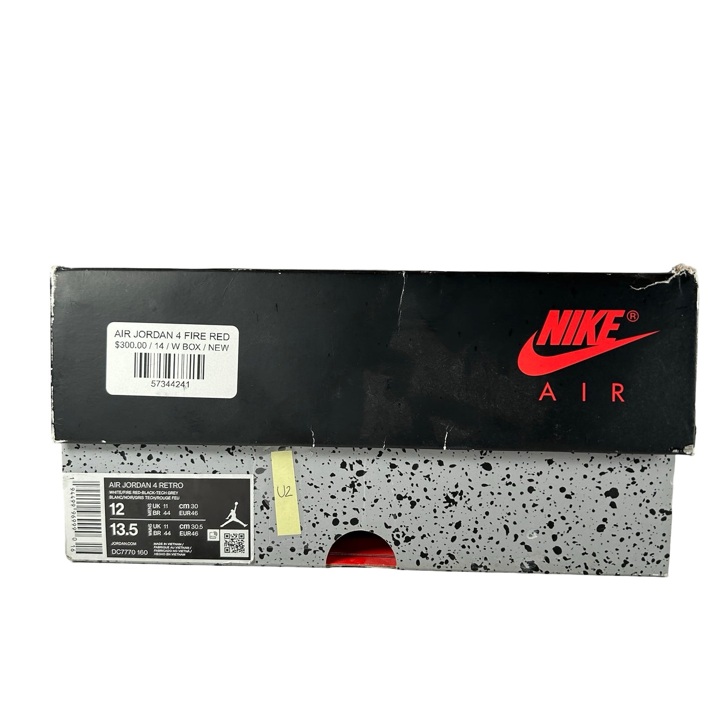 DC7770 160 Jordan 4 Retro Fire Red (2020) [USED] - 12 M (Used2)