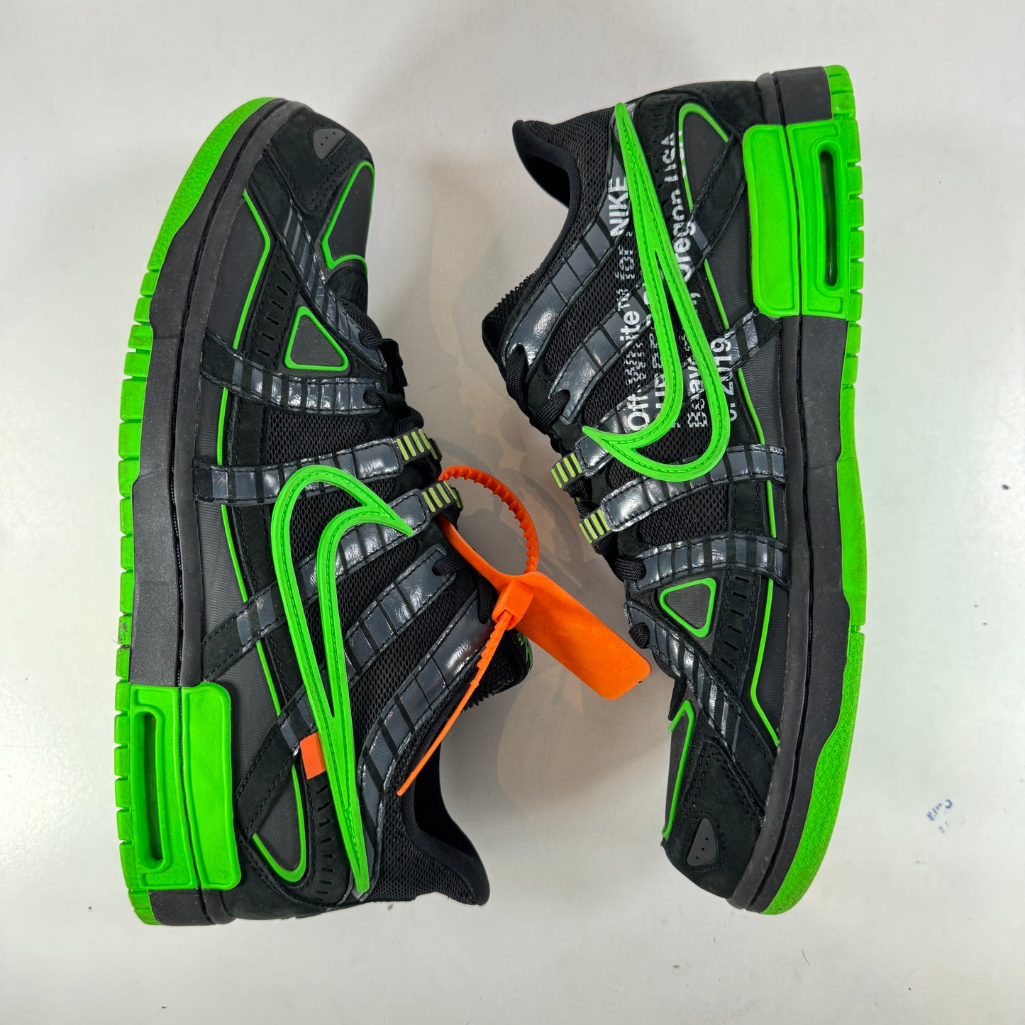 CU6015 001 Nike Air Rubber Dunk Off-White Green Strike [USED] - 11.5 M (Used) (No Box)