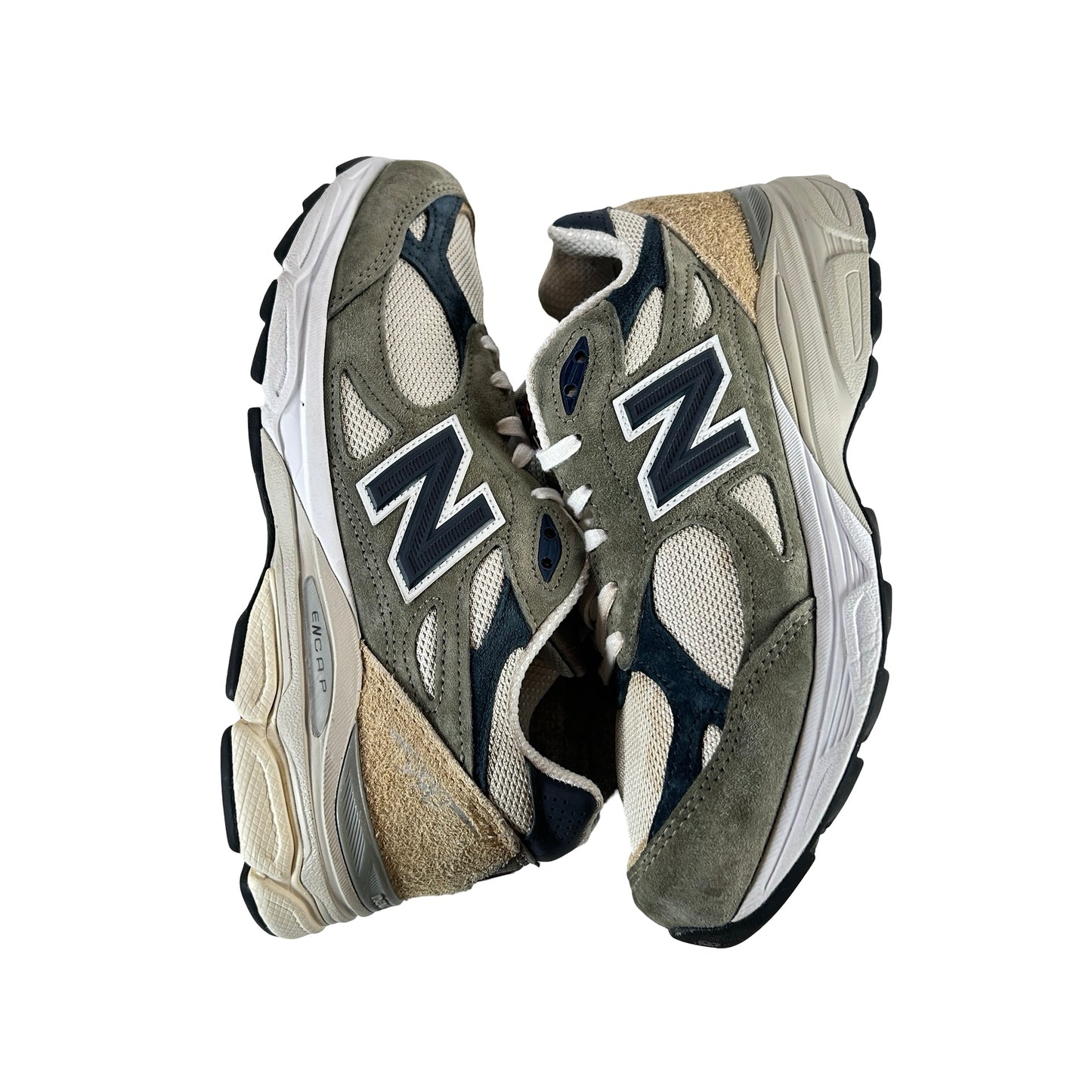 M990T03 New Balance 990v3 MiUSA Grey Blue Olive [USED] - 7 M (Used)