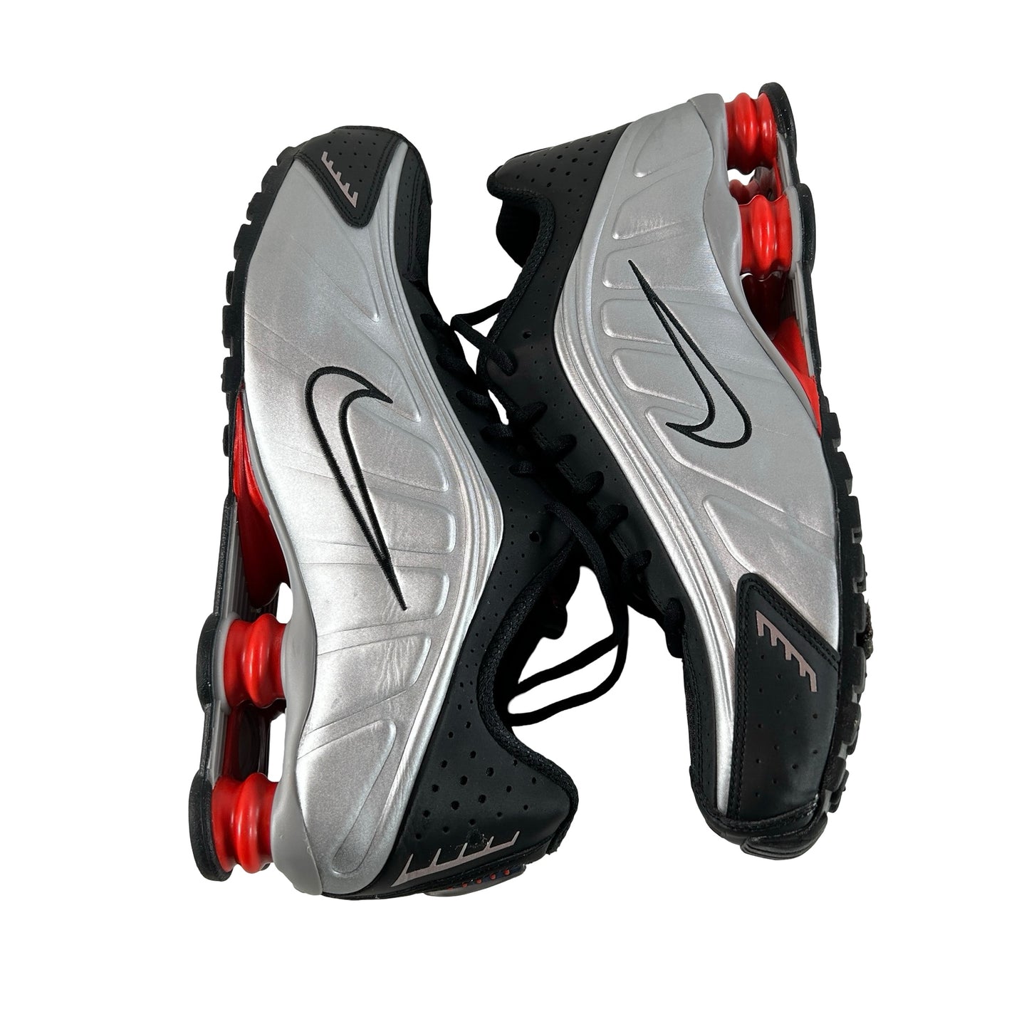 HQ1988 002 Nike Shox R4 Black Metallic Silver (2025) [USED] - 11.5 M (Used) (No Box)