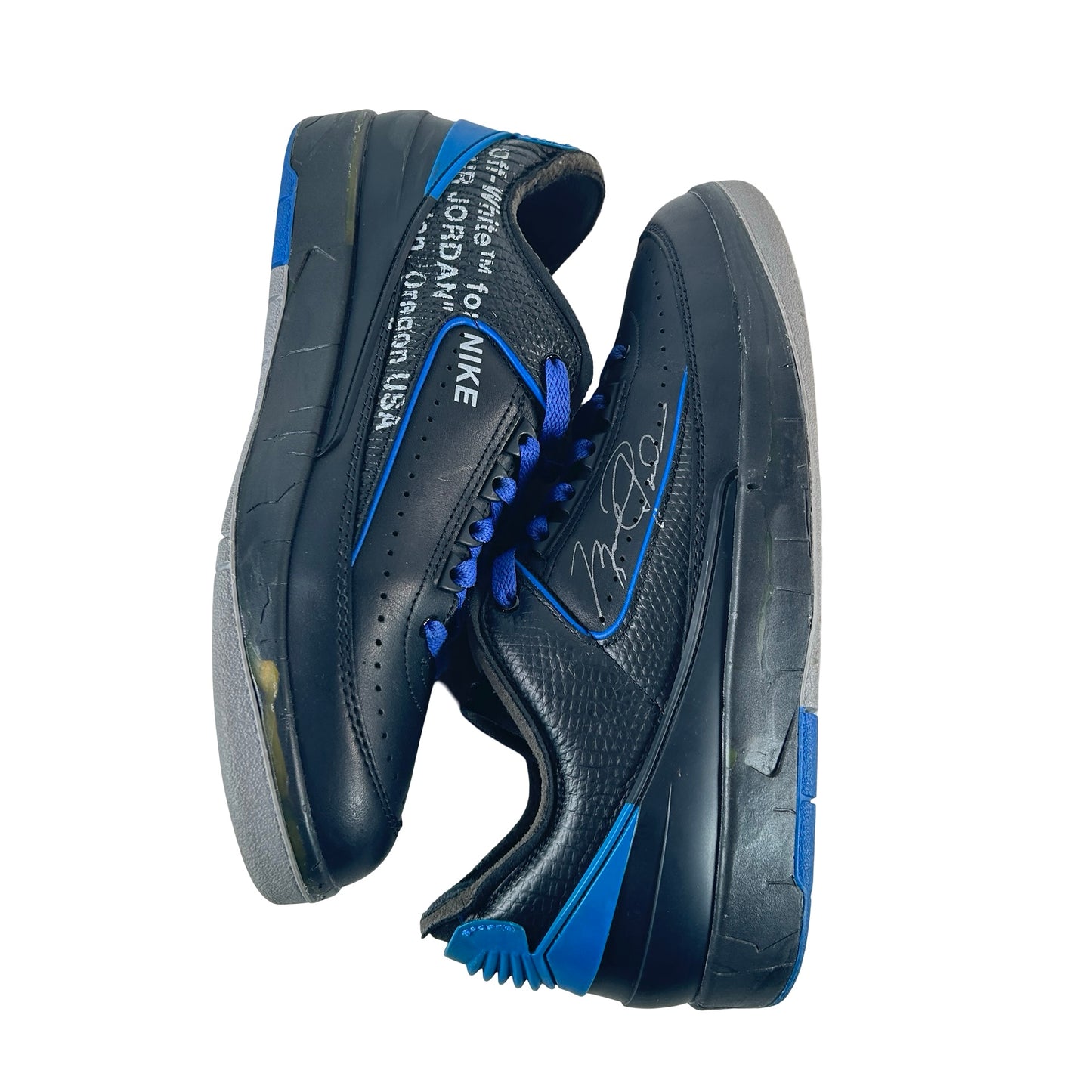 DJ4375 004 Jordan 2 Retro Low SP Off-White Black Blue [USED] - 9 M (Used)