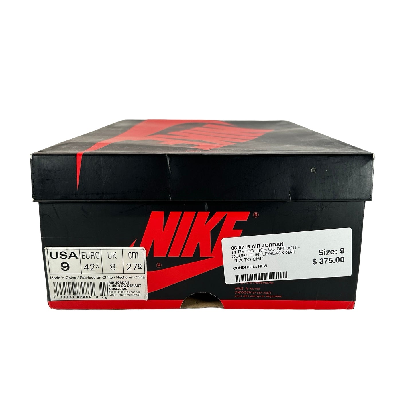 CD6578 507 Jordan 1 SB LA to CHI [USED] - 9 M (Used2)
