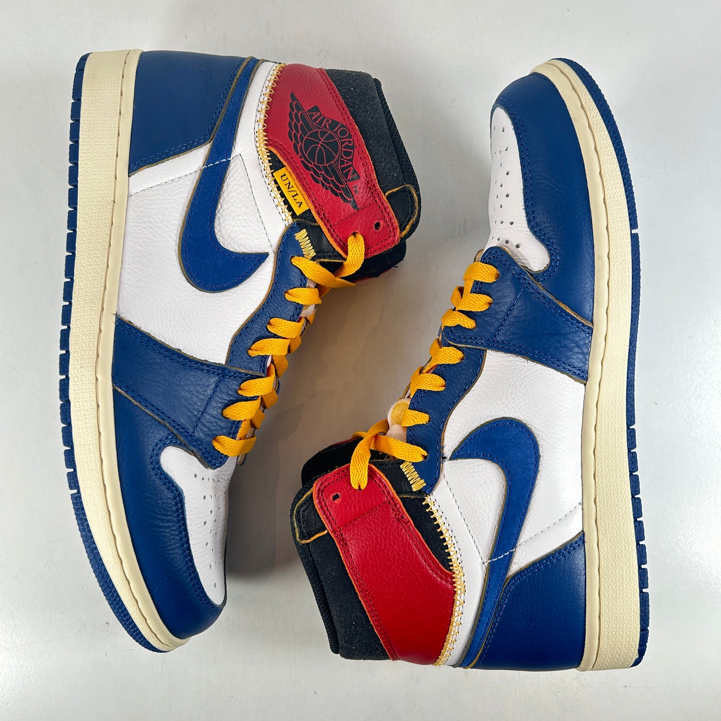 BV1300 146 Jordan 1 Union Storm Blue Toe [USED] - 10.5 M (Used)