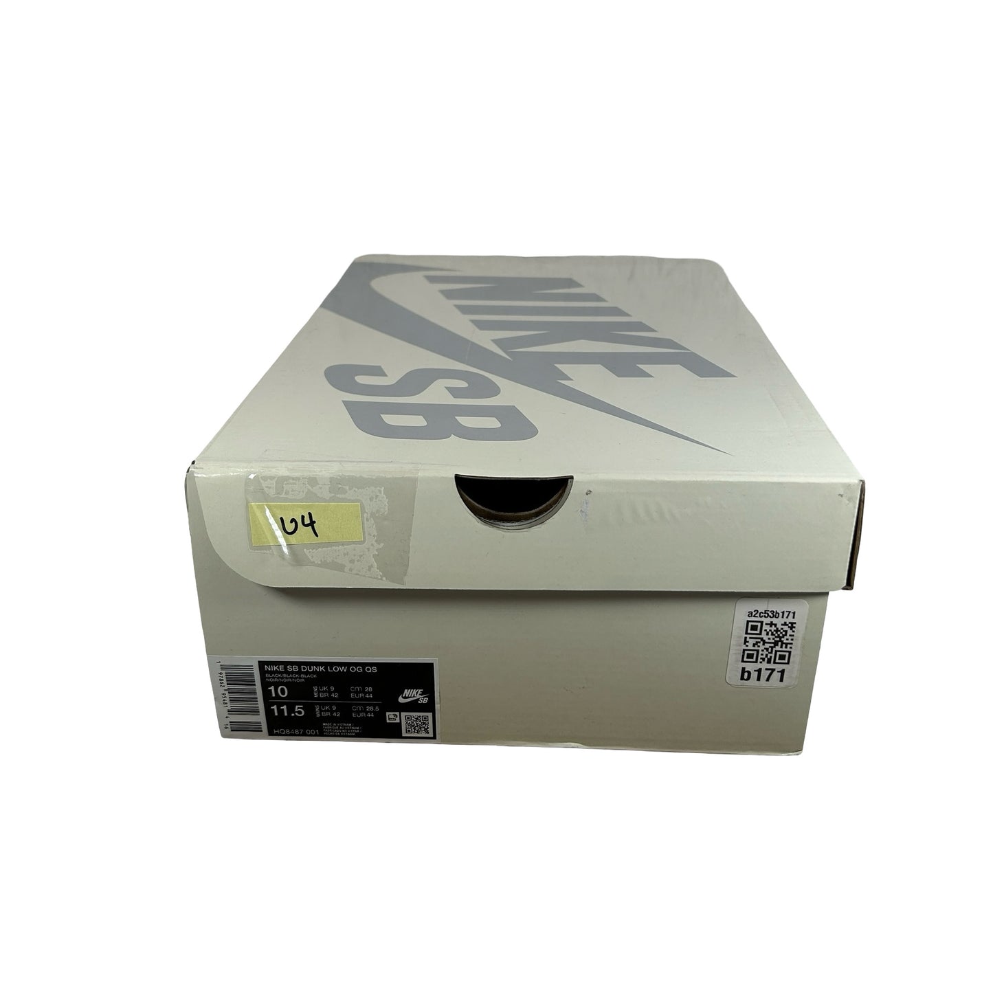 HQ8487 001 Nike SB Dunk Low Supreme 94 Black [USED] - 10 M (Used4)
