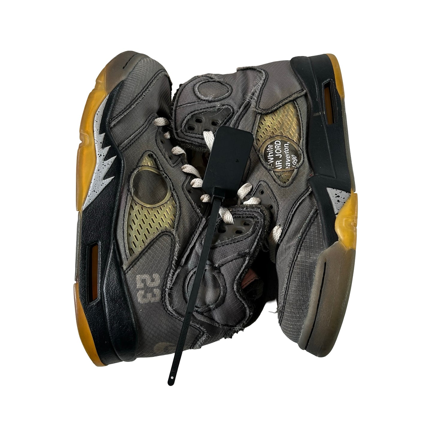 CT8480 001 Jordan 5 Off-White Black [USED] - 7.5 M (Used6)