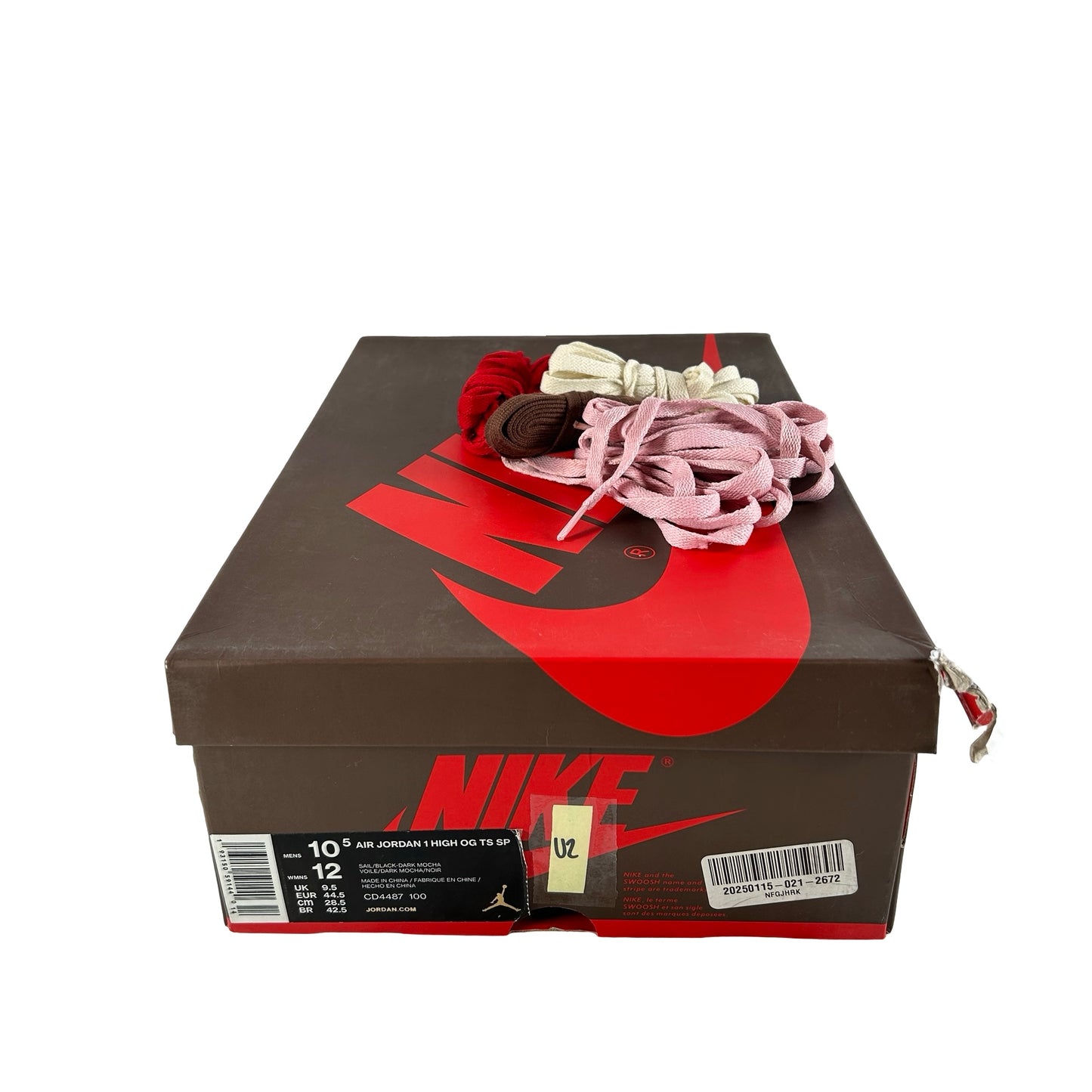 CD4487 100 Jordan 1 Retro High OG SP Travis Scott Mocha [USED] - 10.5 M (Used2)