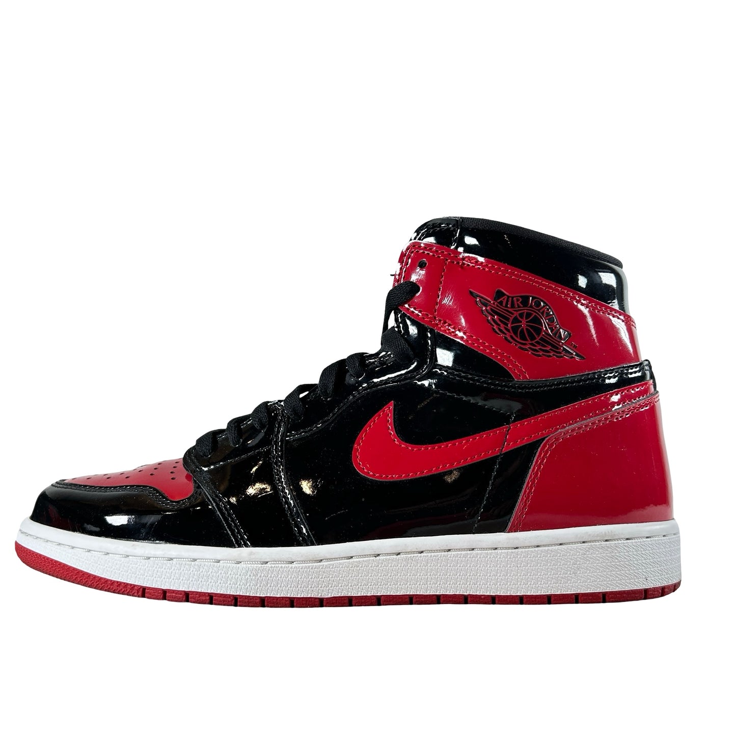555088 063 Jordan 1 Retro High OG Patent Bred [USED] - 10 M (Used7)