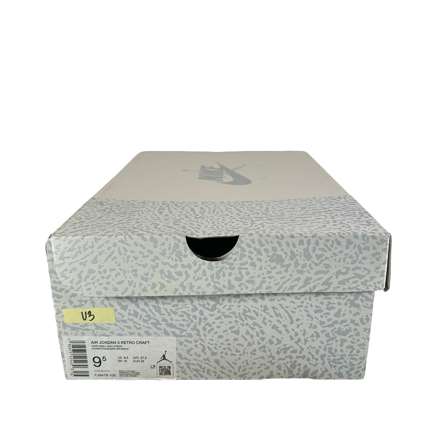 FJ9479 100 Jordan 3 Retro Craft Ivory [USED] - 9.5 M (Used3)