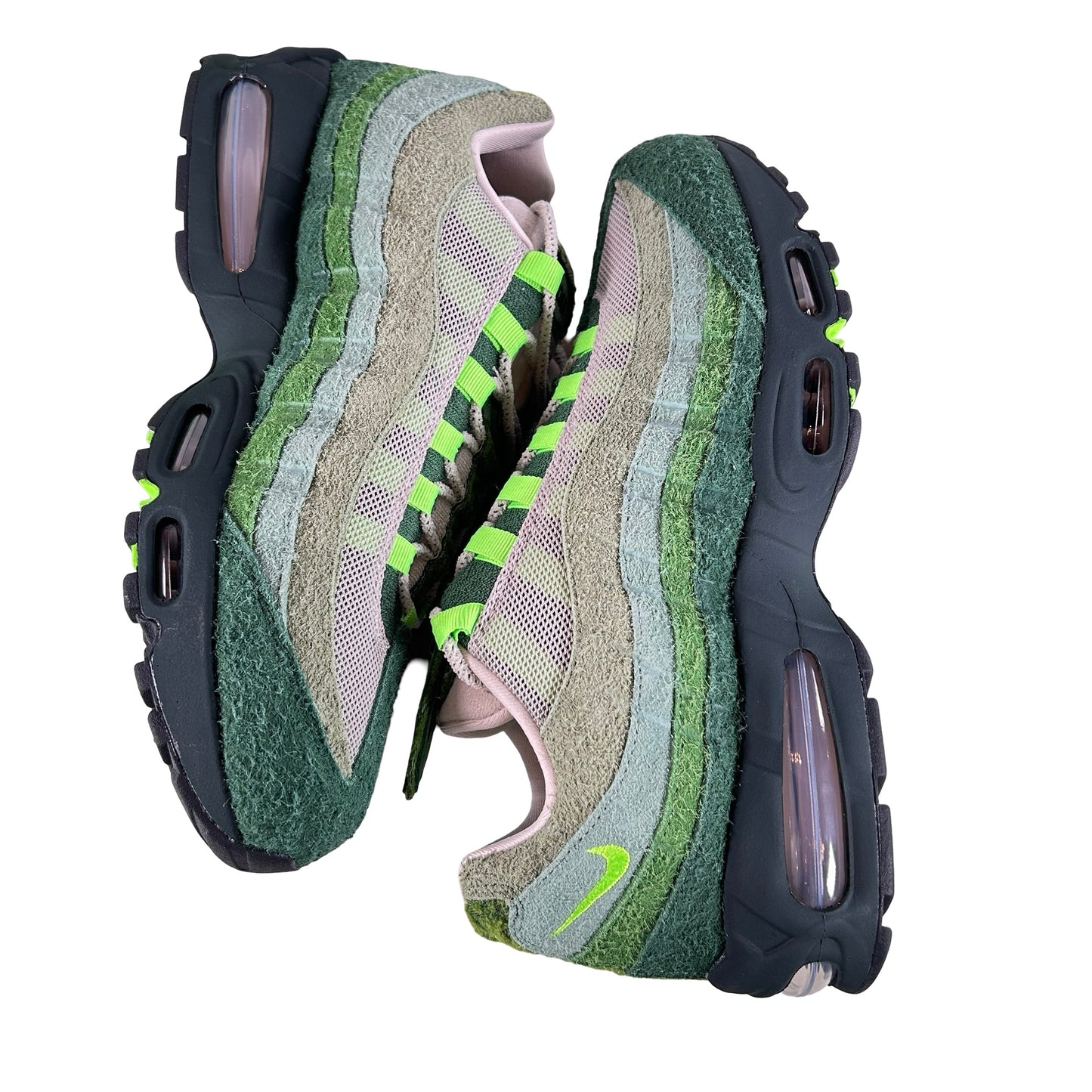 IQ3986 300 Nike Air Max 95 Big Bubble Ducks of a Feather Oregon Ducks The Woods