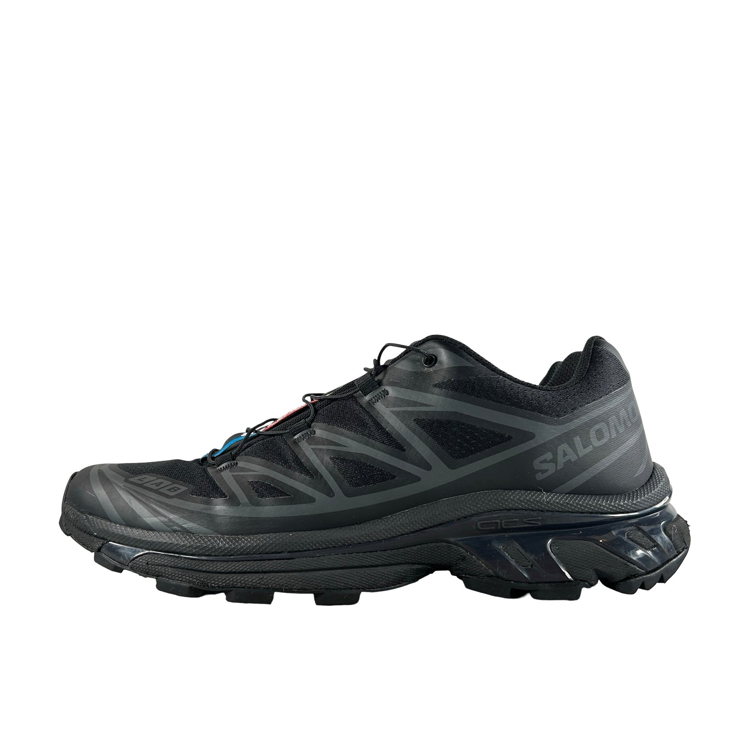 L41086600 Salomon XT-6 Triple Black [USED] - 9 M (Used) (No Box)