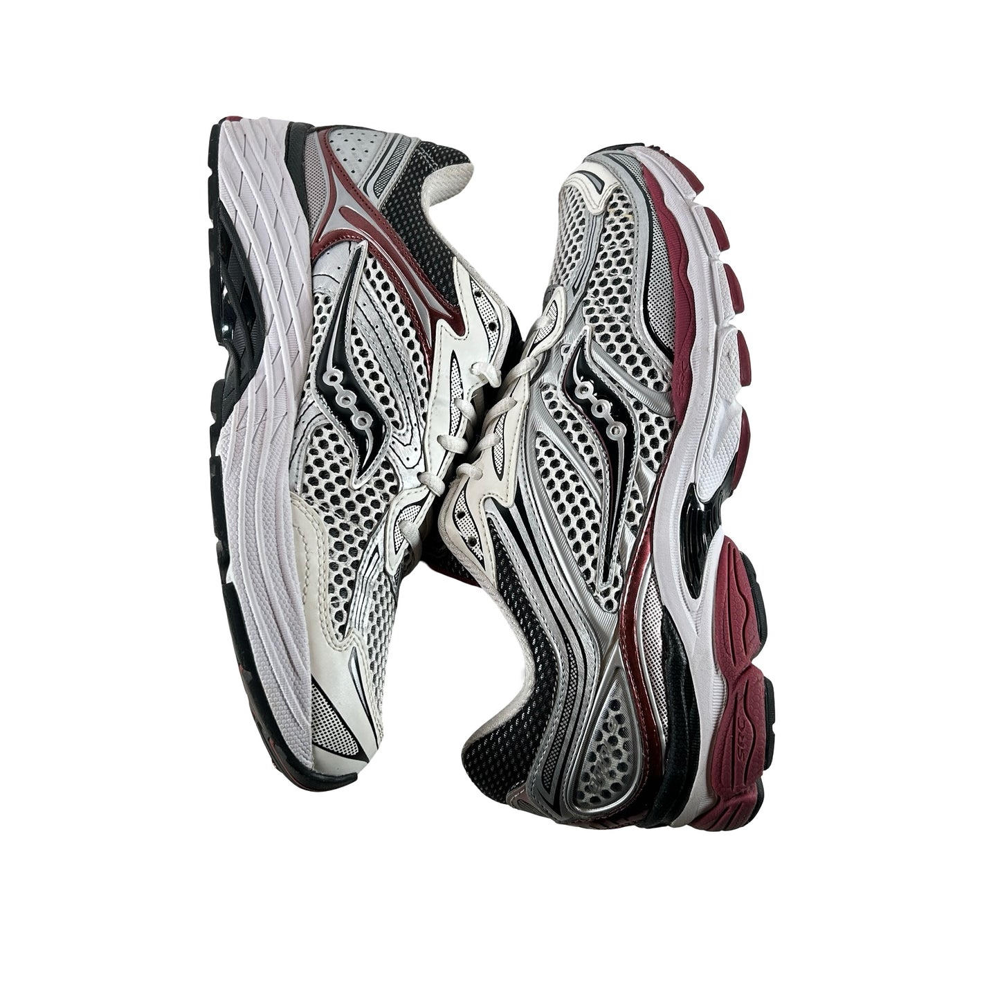 S70739-1 Saucony ProGrid Omni 9 OG White Silver Red [USED] - 9 M (Used)
