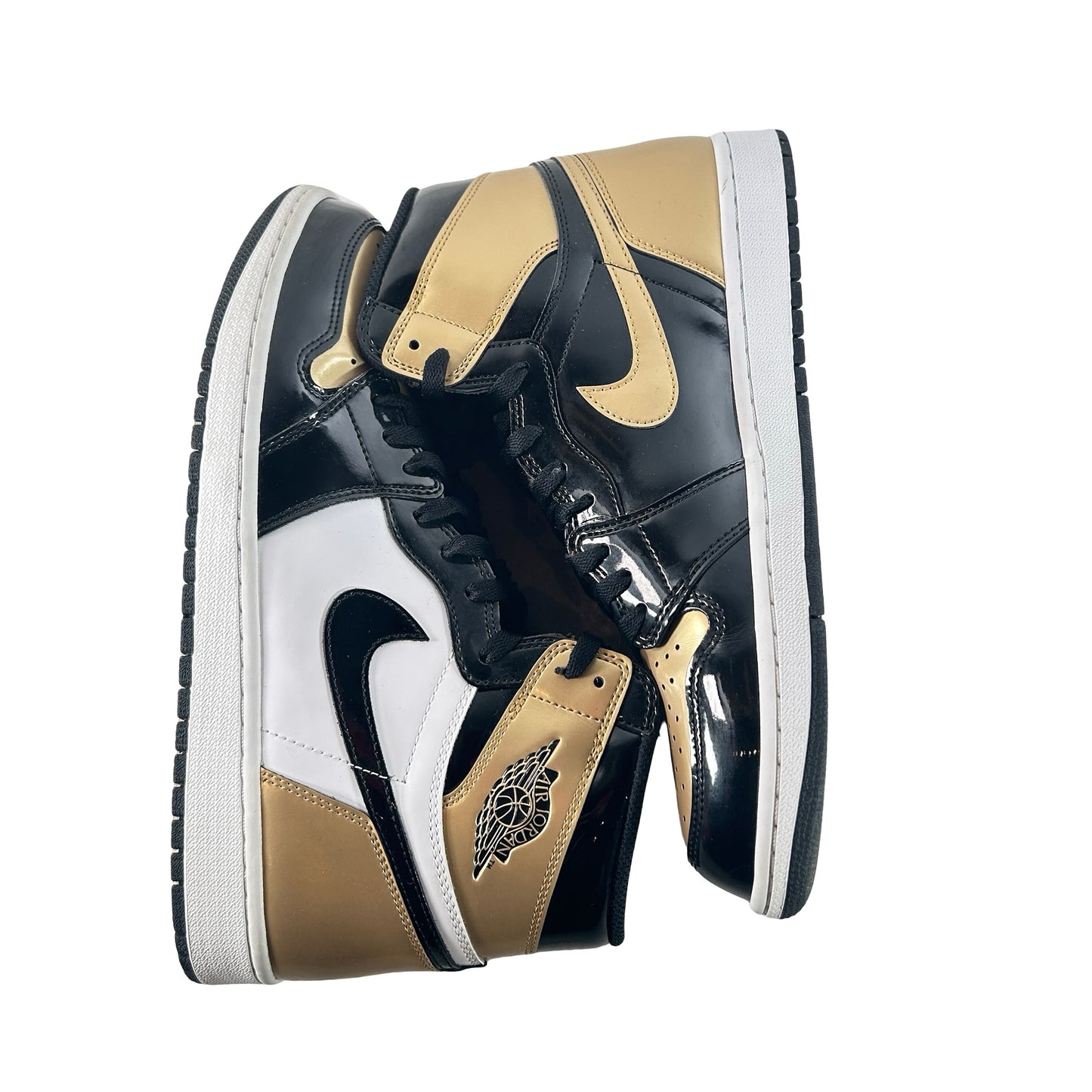 861428 007 Jordan 1 Retro High NRG Patent Gold Toe [USED] - 12 M (Used5)