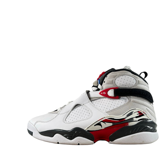 305381 100 Jordan 8 Retro White True Red (2025) [USED] - 8 M (Used)