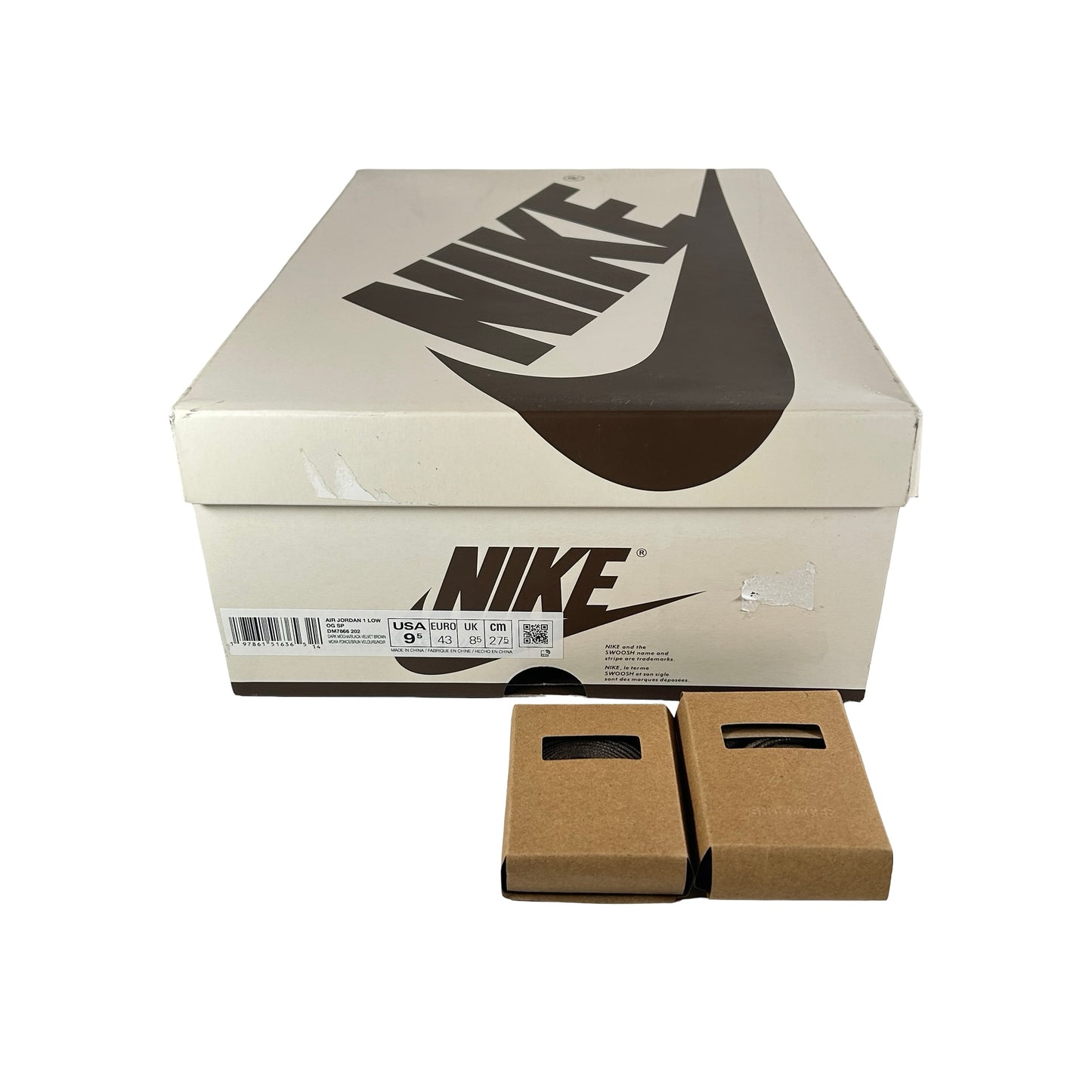 DM7866 202 Jordan 1 Retro Low OG SP Travis Scott Velvet Brown [USED] - 9.5 (VNDS)