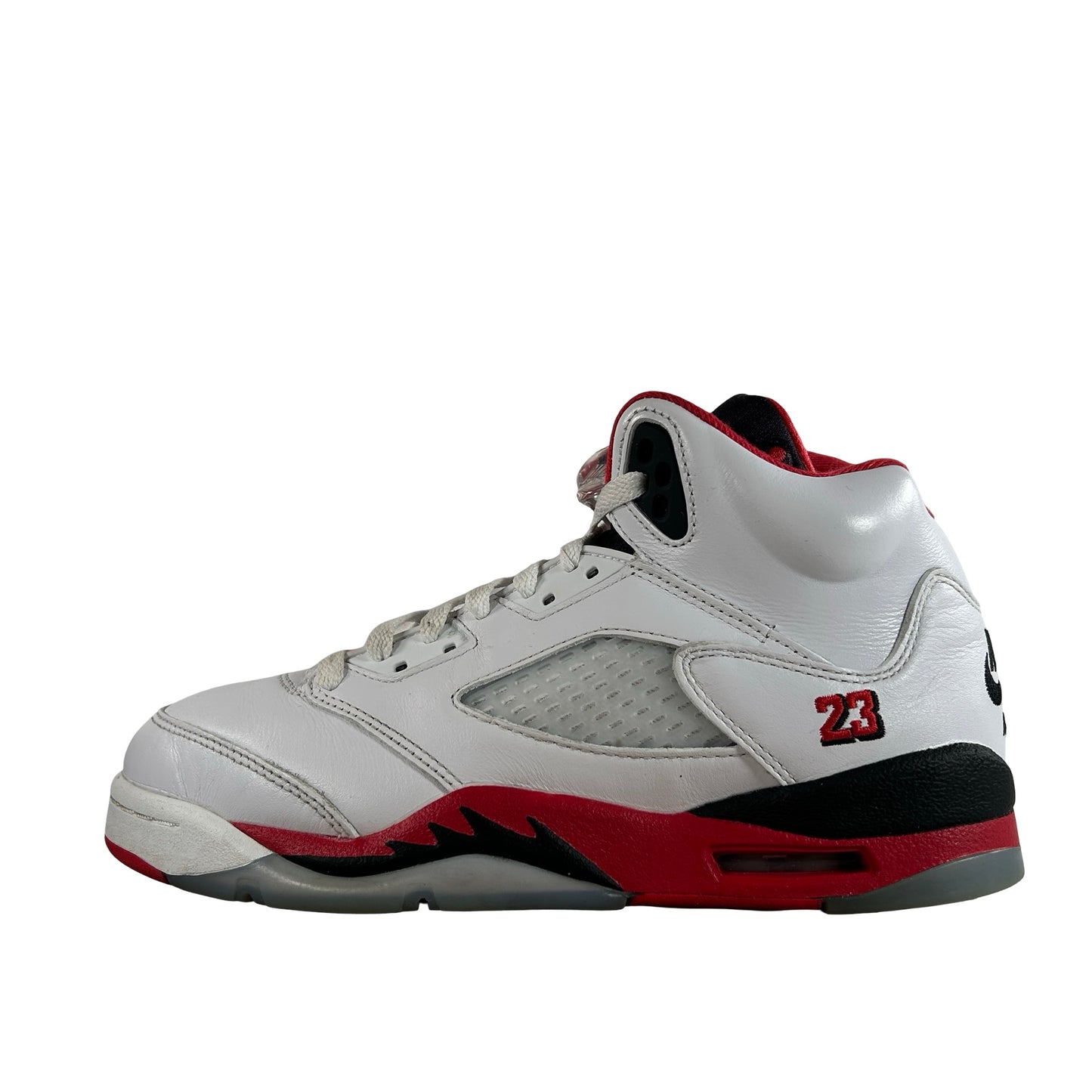 HQ7980 101 Jordan 5 Retro Fire Red Black Tongue (2025) (GS) [USED] - 6.5 Y (Used)