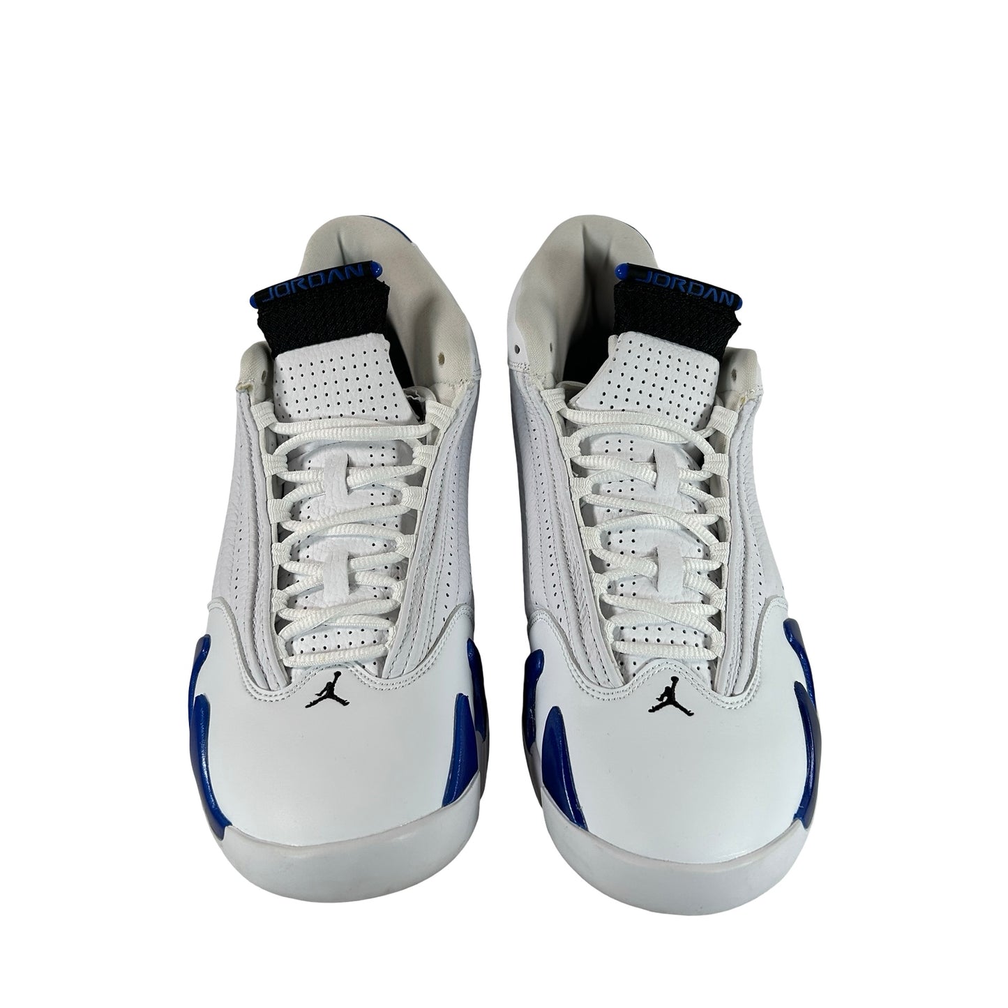 487471 104 Jordan 14 Retro White Hyper Royal [USED] - 11 M (Used)