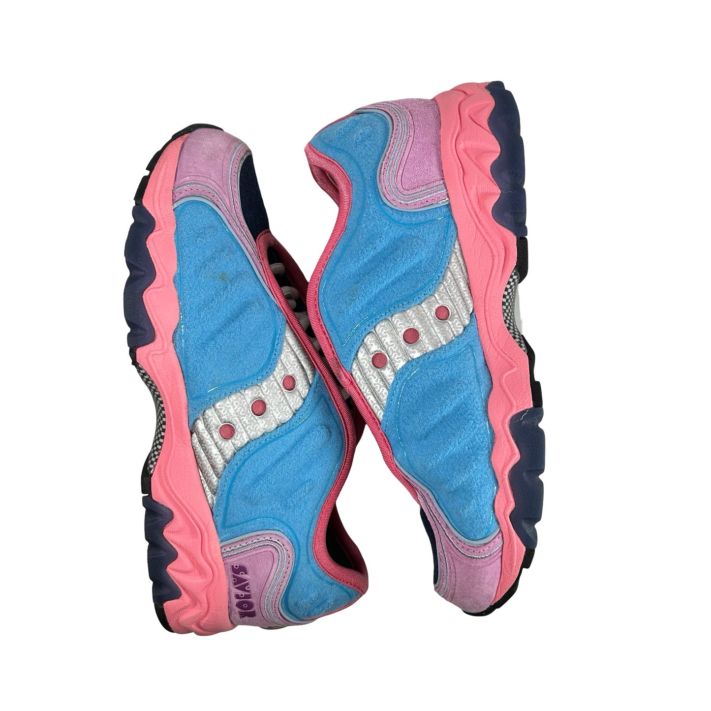S70922 2 Saucony Matrix Jae Tips No Shoes In The House Blue Pink [USED] - 7 M (Used)