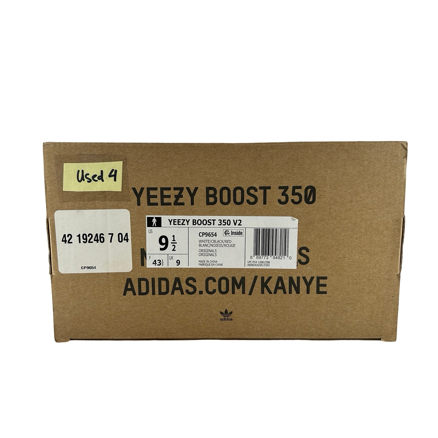 CP9654 Yeezy 350 V2 Zebra [USED] - 9.5 M (Used4)