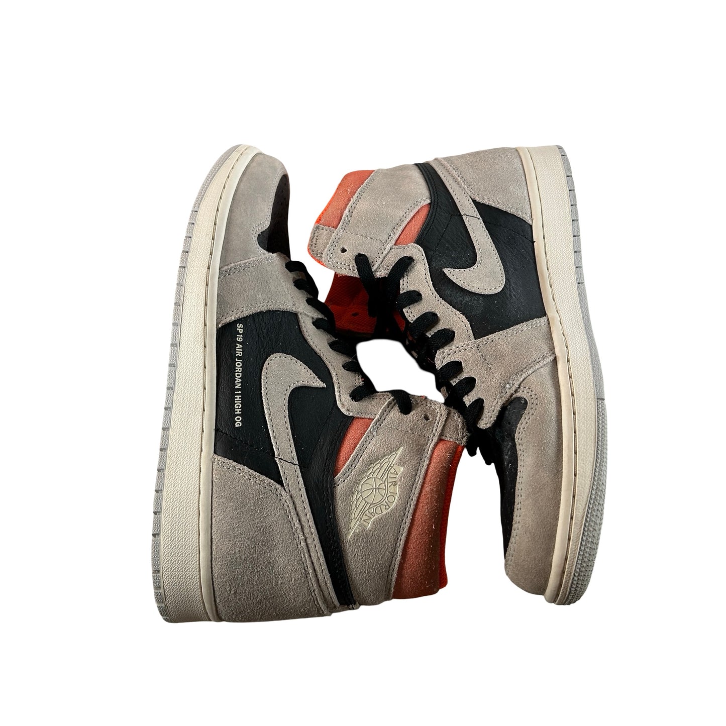 555088 018 Jordan 1 Gris Neutro Hyper Crimson