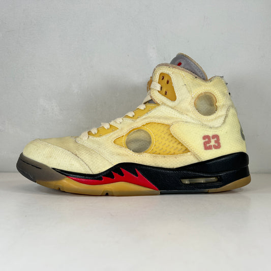 DH8565 100 Jordan 5 Off-White Sail [USED] - 10.5 M (Used) (No Box)