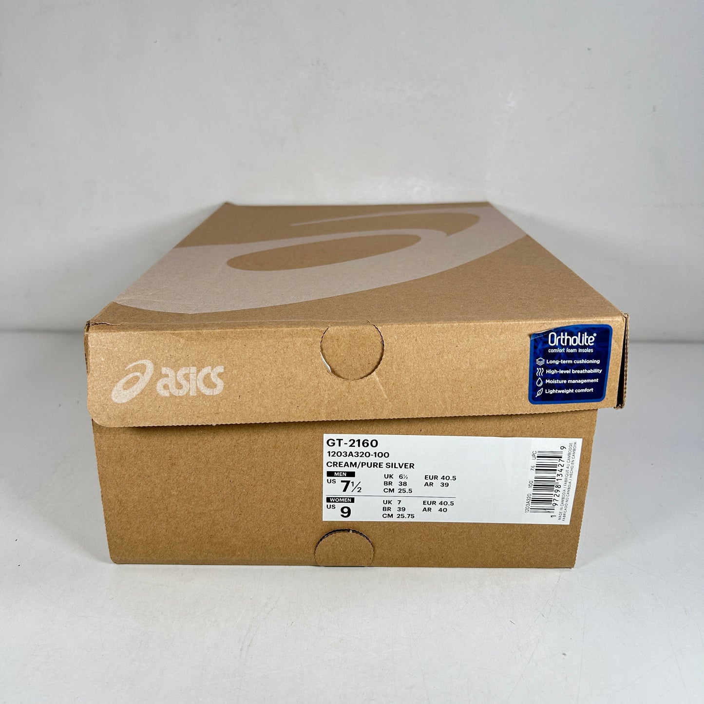 1203A320 100 ASICS GT-2160 Cream Pure Silver Gold [USED] - 7.5 M (Used)