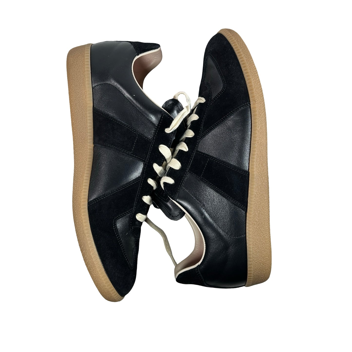 Maison Margiela Men's Replica Leather Low-Top Black [USED] - 42 EU (Used)