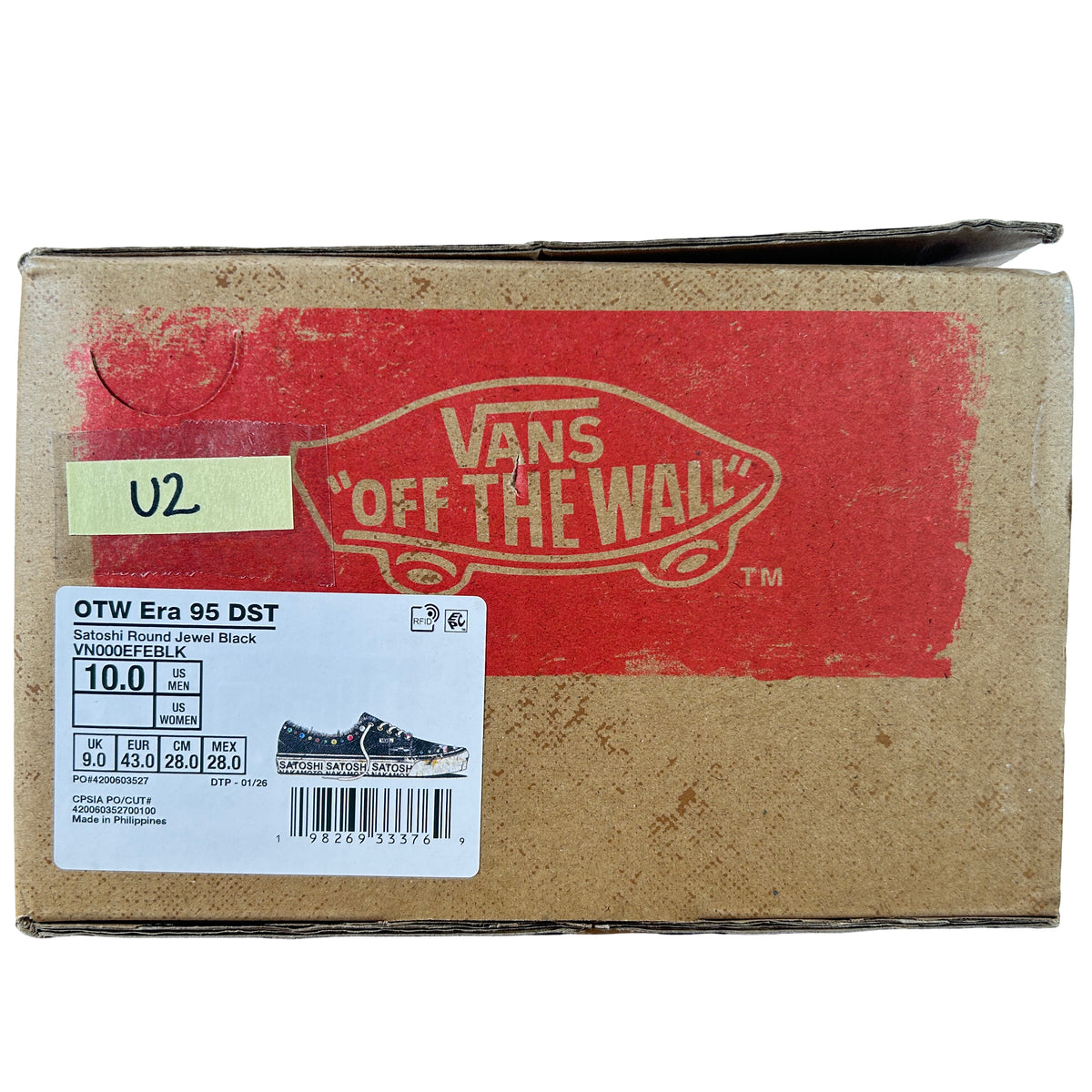 VN000EFEBLK Vans OTW Era 95 Satoshi Nakamoto Round Lucky Charm [USED] - 10 M (Used2)
