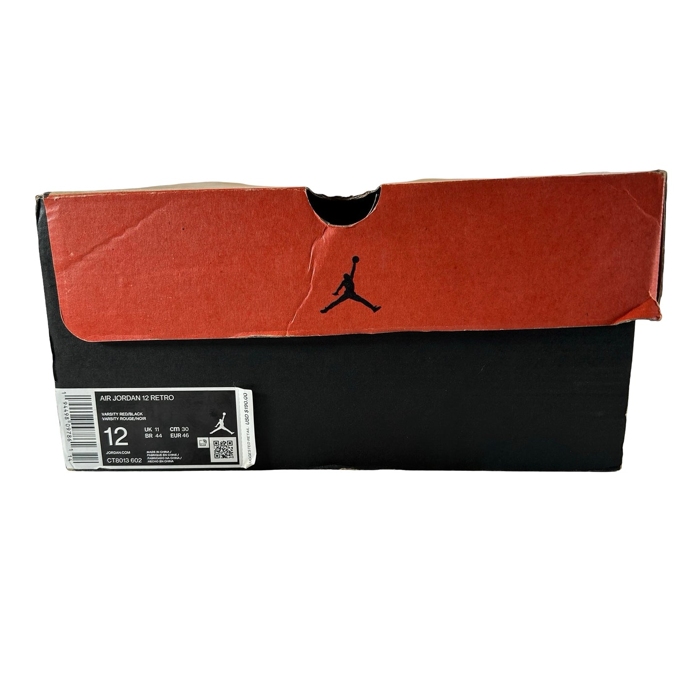 CT8013 602 Jordan 12 Retro Reverse Flu Game [USED] - 12 M (Used)