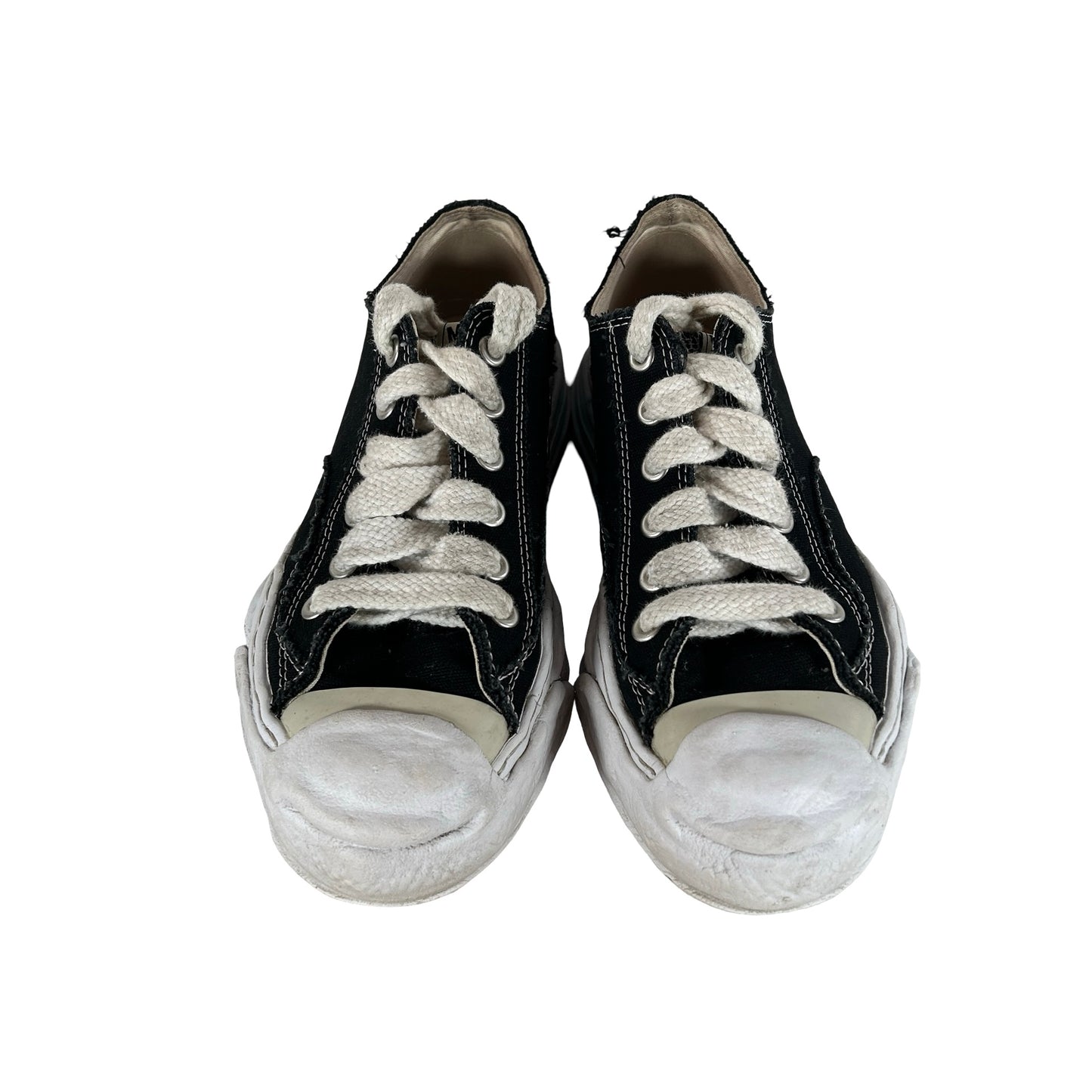 A01FW702 BLK Maison Mihara Yasuhiro Peterson OG Sole Canvas Low Black [USED] - 41 EU (Used) (No Box)
